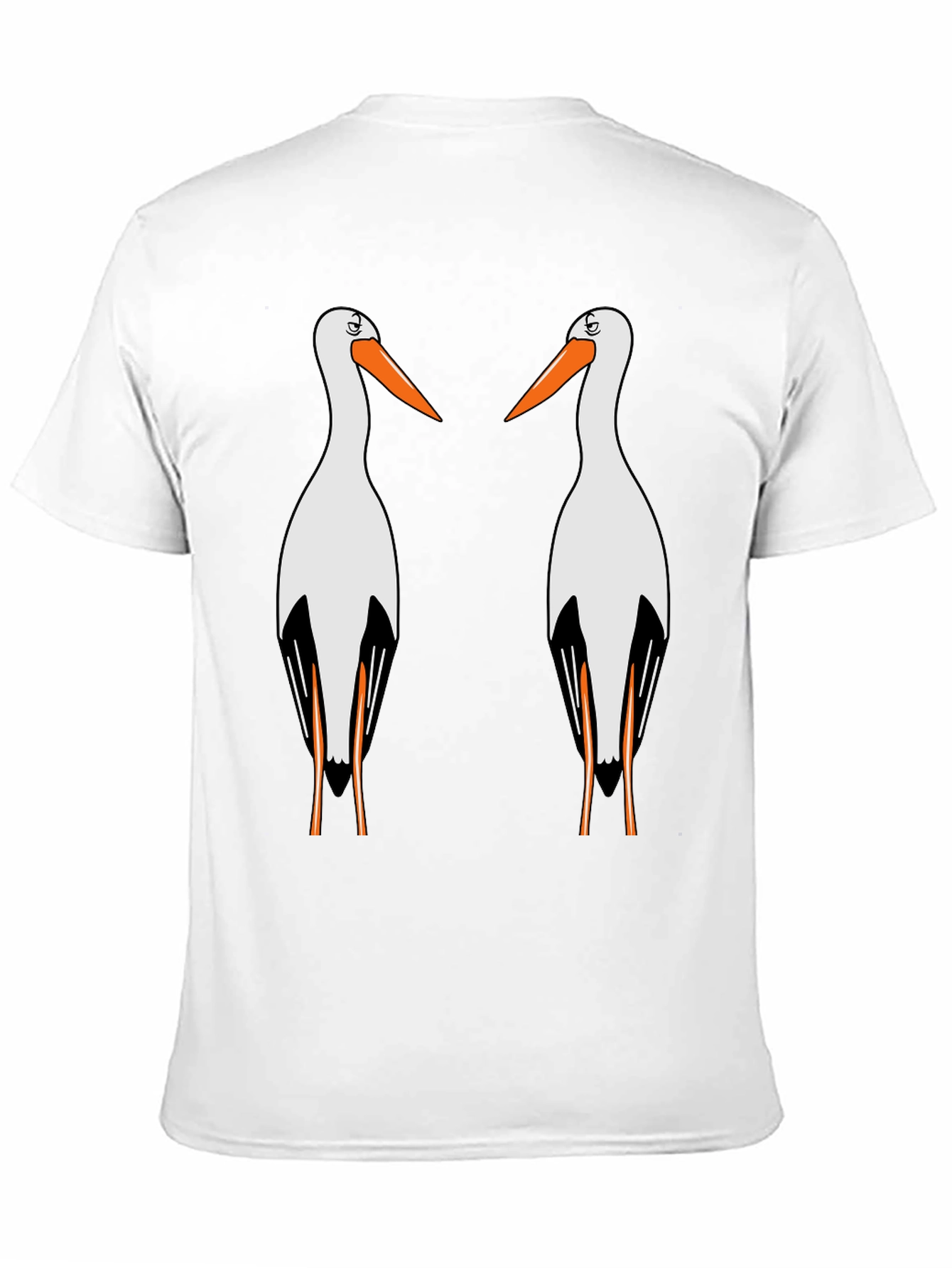 Black Stork Graphic T-Shirt - Quirky Bird Lover Tee view 11