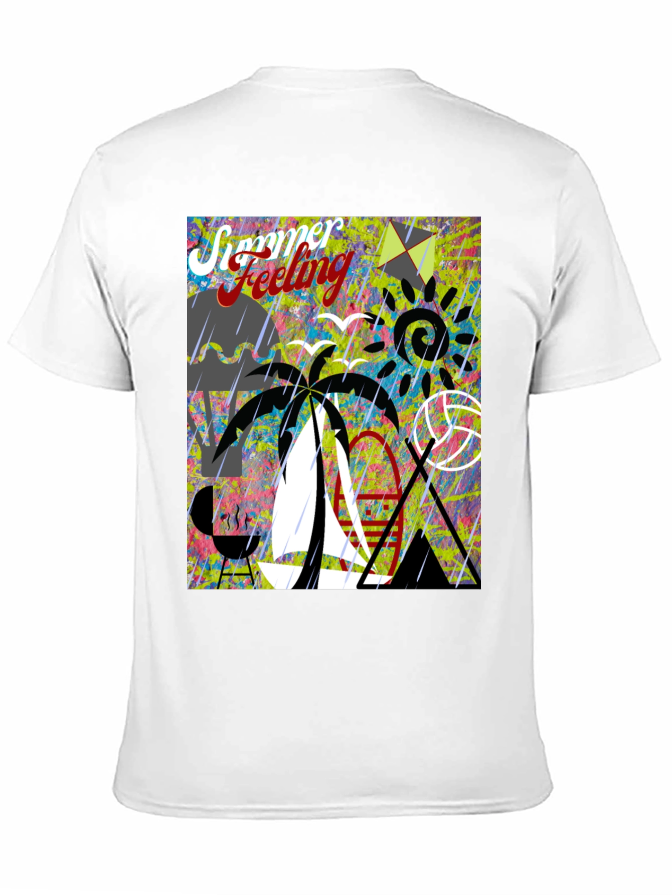 Black Summer Feeling Graphic Tee view 11