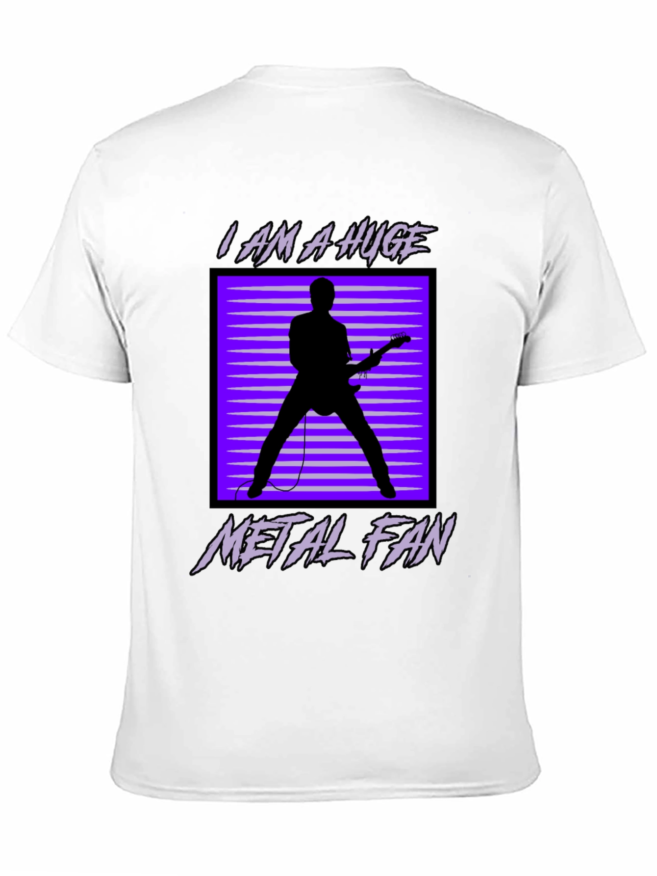 Black Metal Fan T-Shirt - Graphic Print - Black view 11