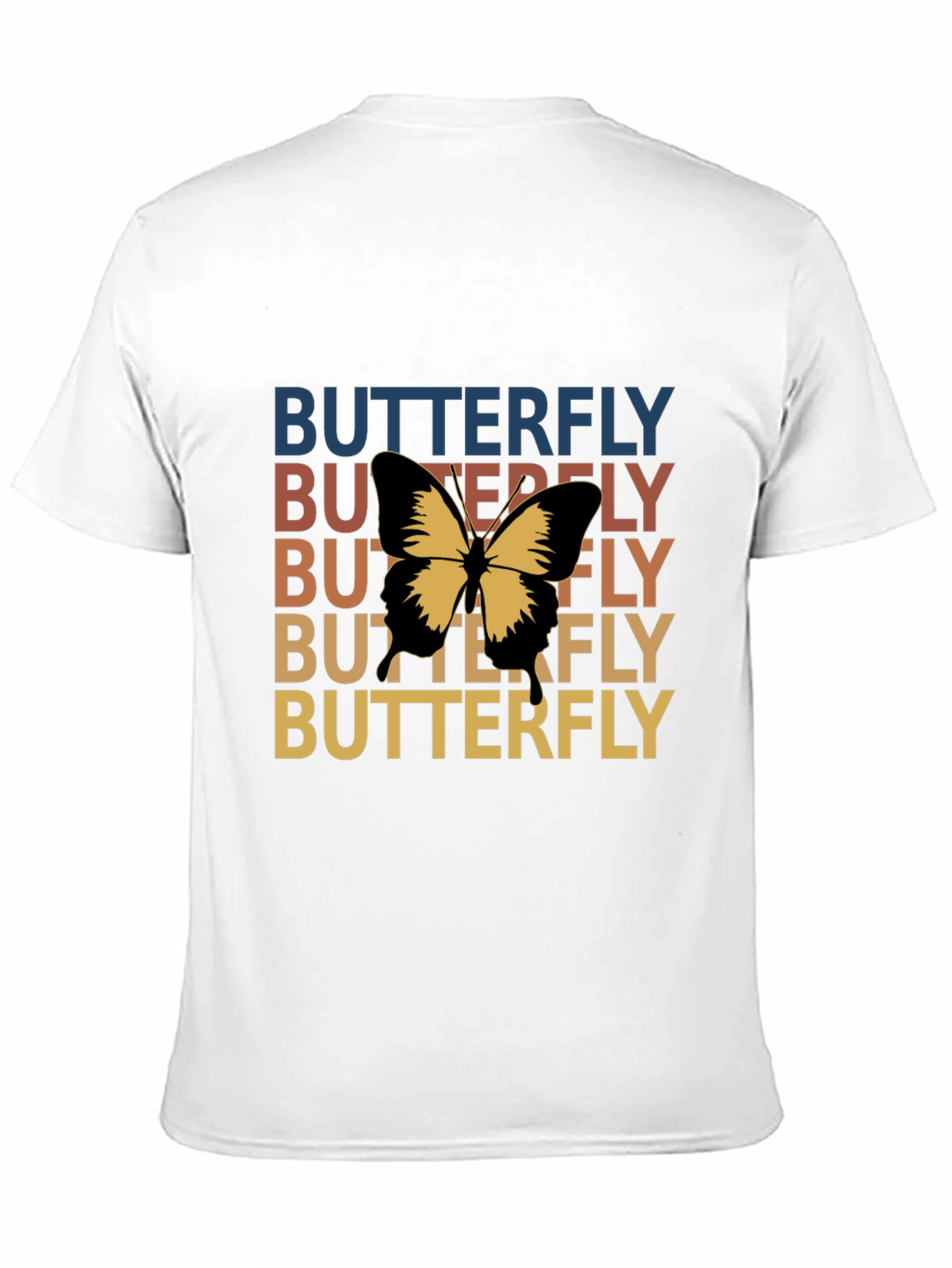 Black Retro Butterfly T-Shirt - Vintage Style Graphic Tee view 11