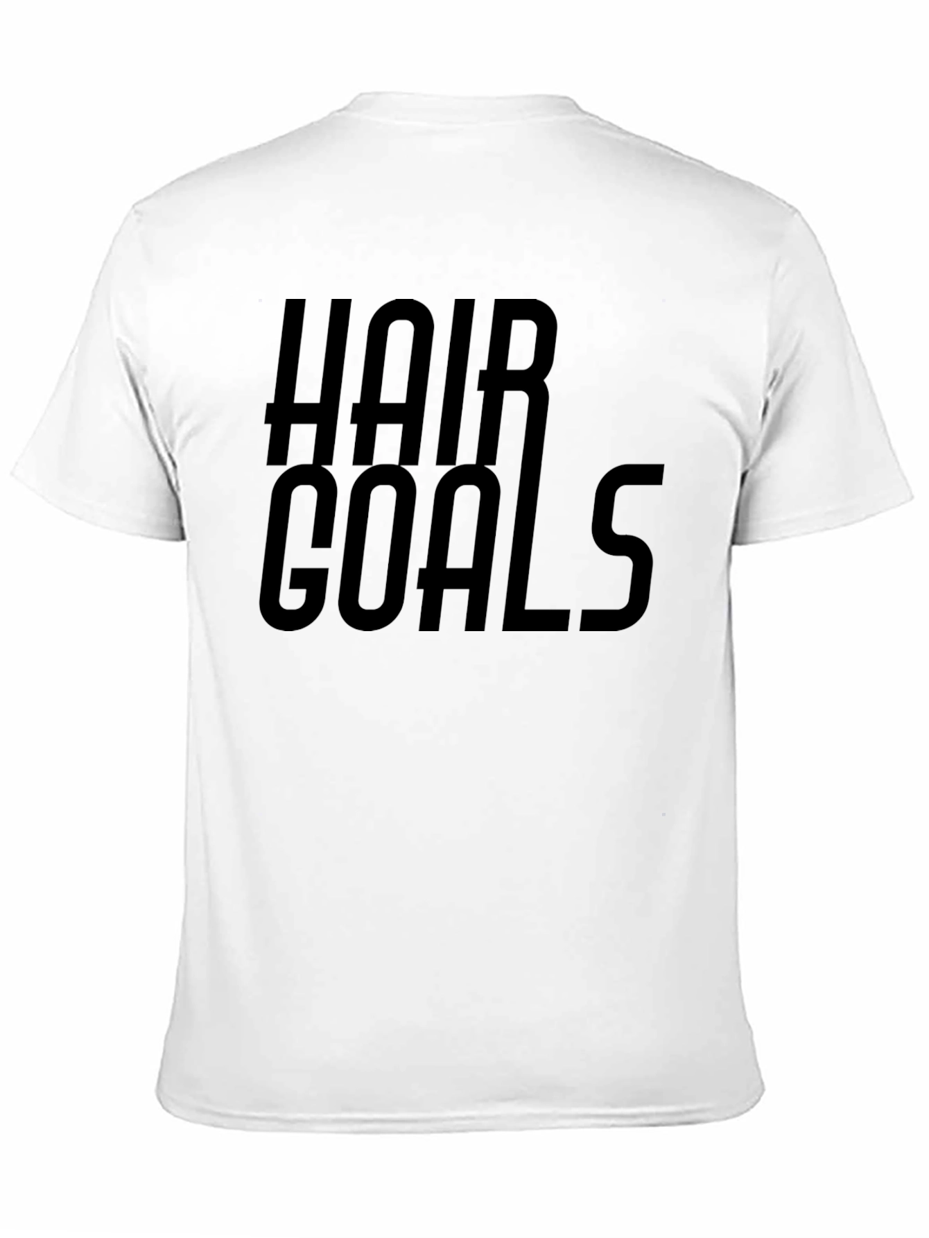 Black Hair Goals Graphic Tee - Stylish Black T-Shirt view 11