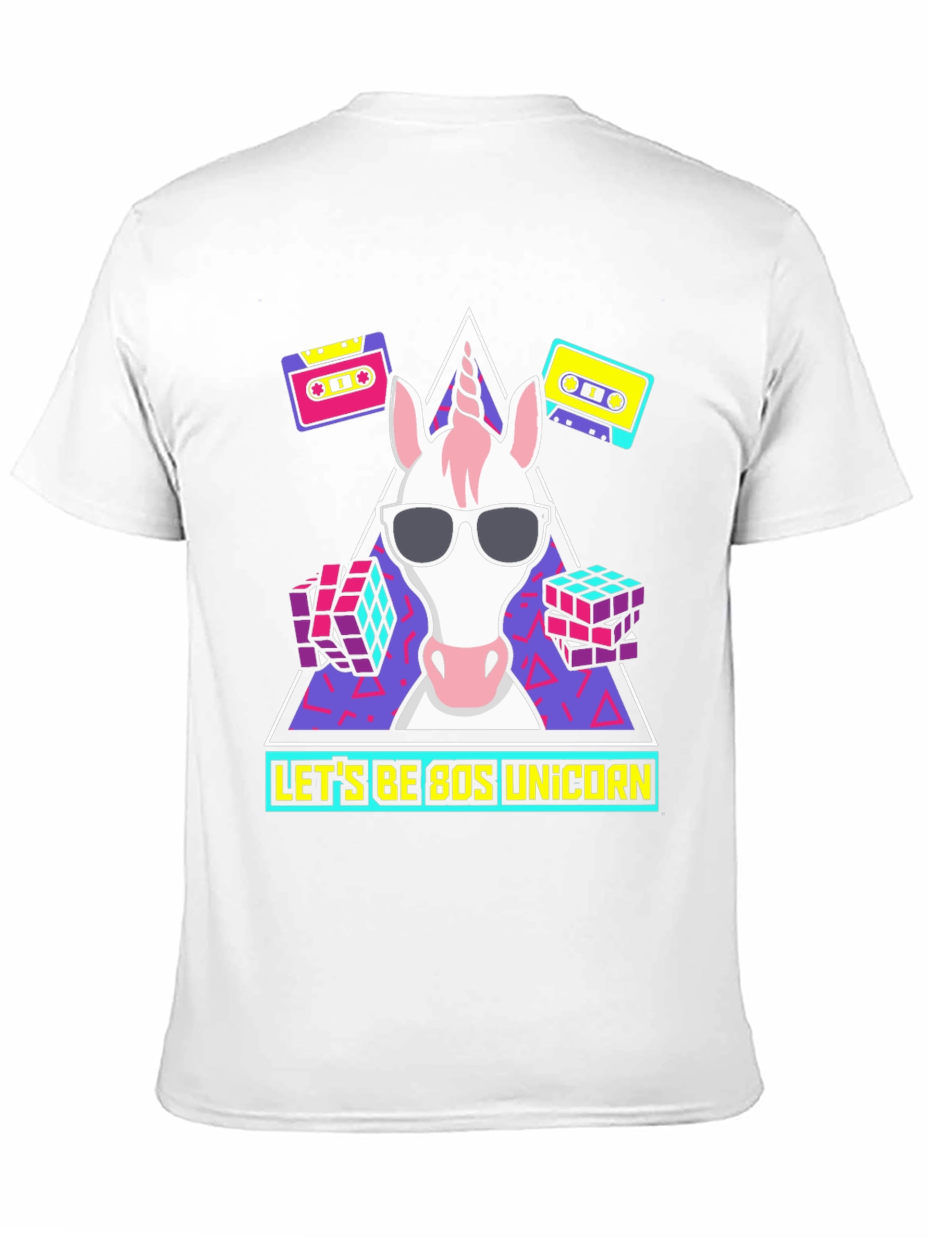 Black 80s Unicorn Graphic Tee view 11