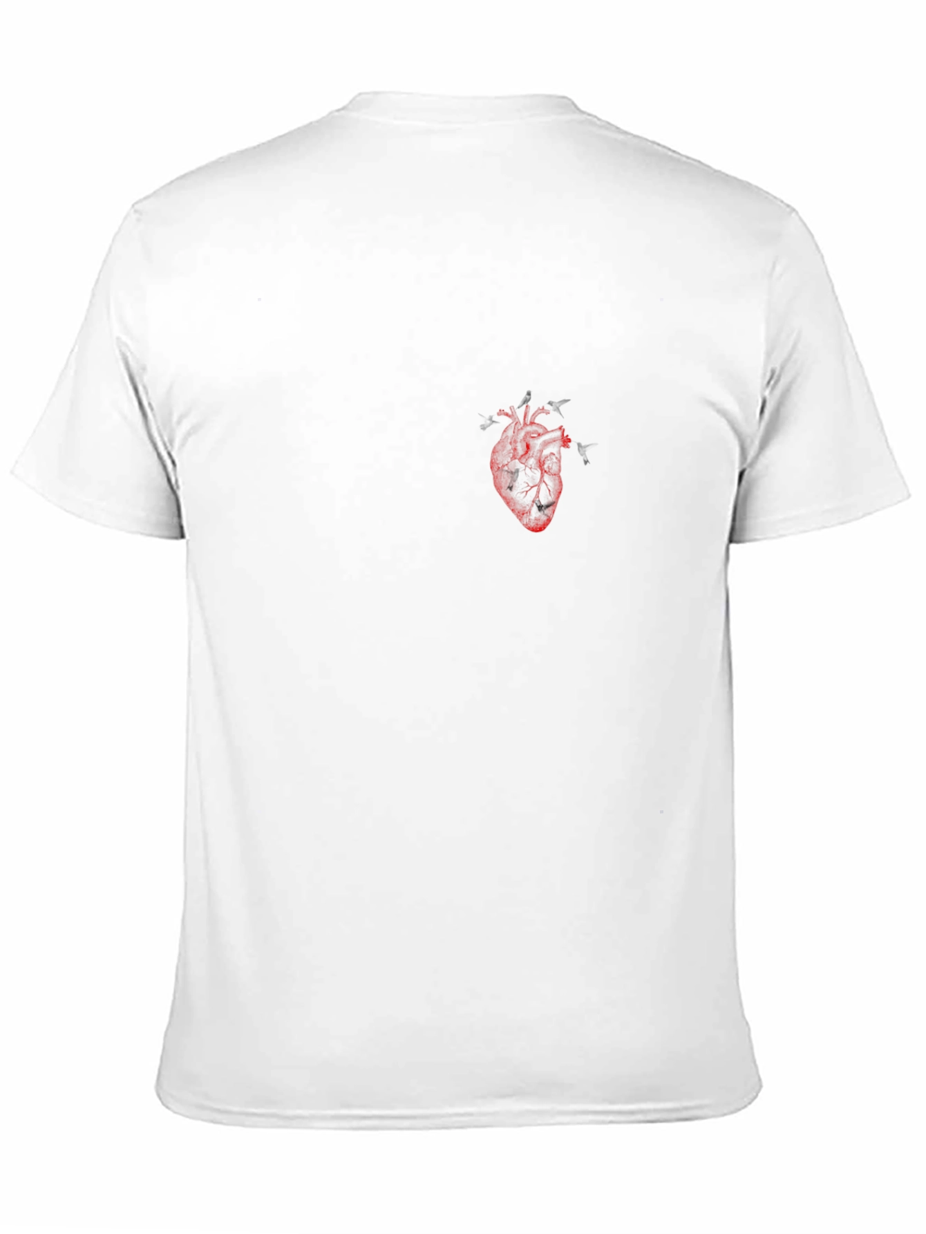 Black Anatomical Heart Graphic Tee - Black Cotton view 11