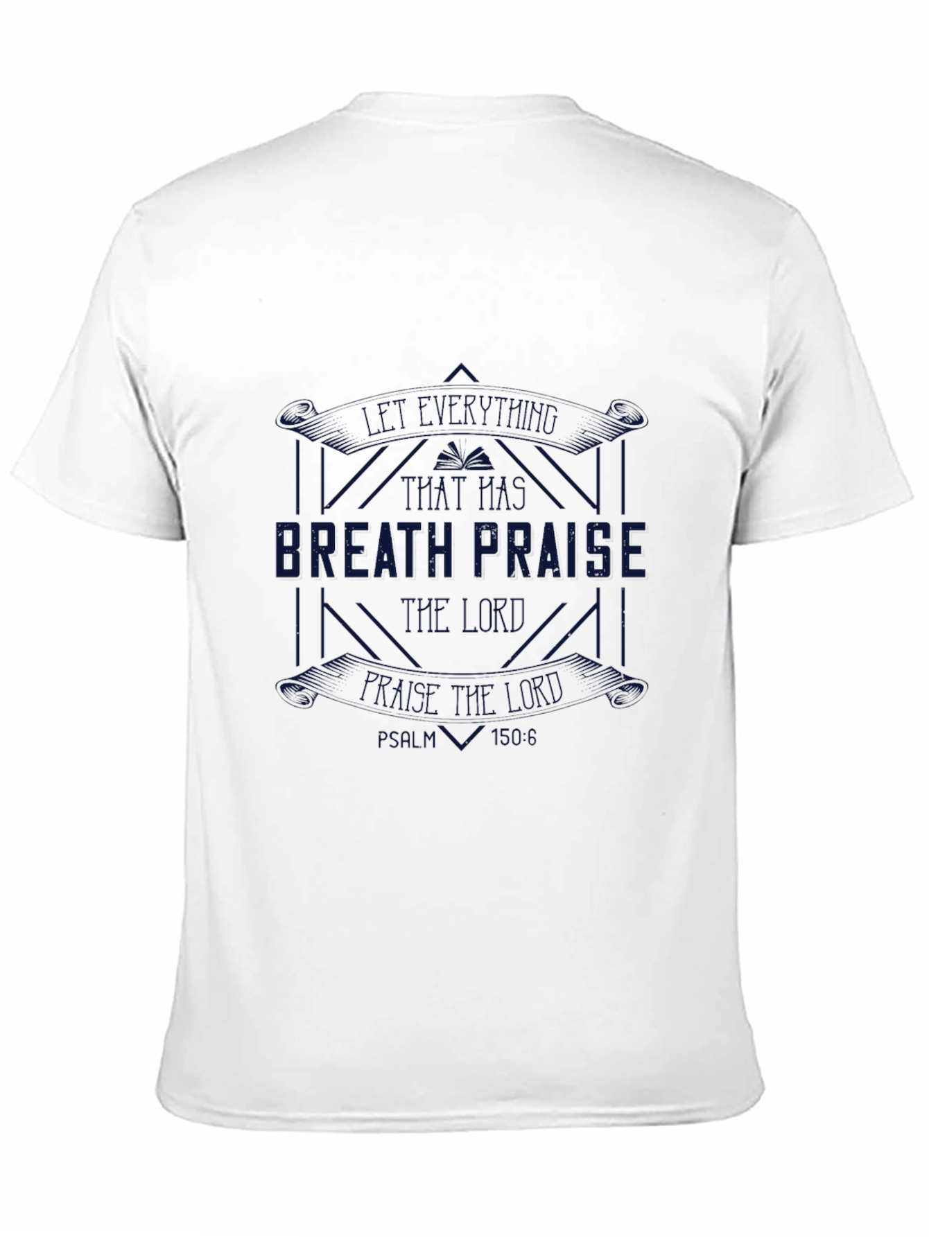Black Breath Praise Graphic Tee - Black Cotton T-Shirt view 11