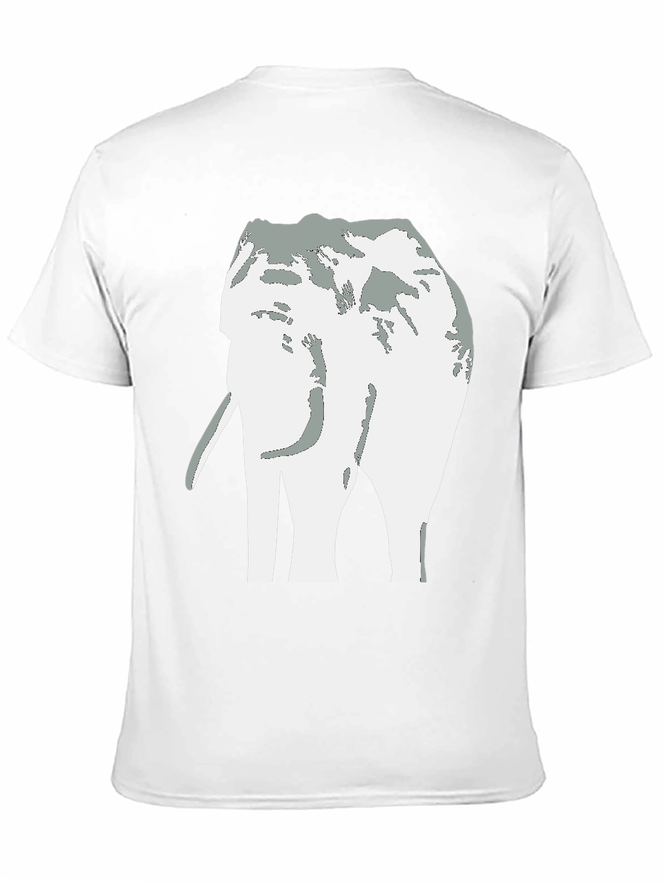 Black Elephant Graphic Tee - Black Cotton Casual T-Shirt view 11