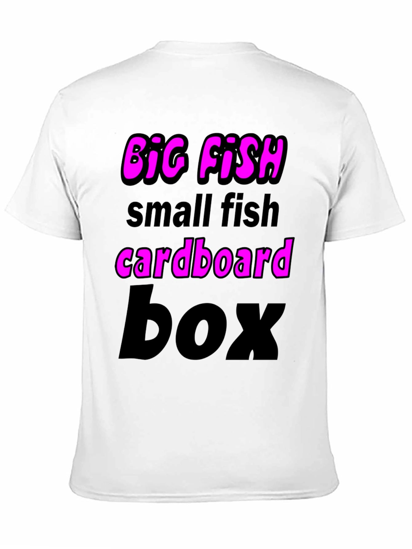 Black Big Fish Small Fish Graphic T-Shirt view 11