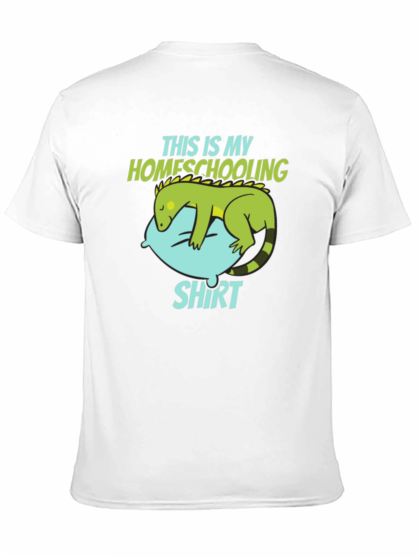 Black Homeschooling T-Shirt with Lizard Design view 11