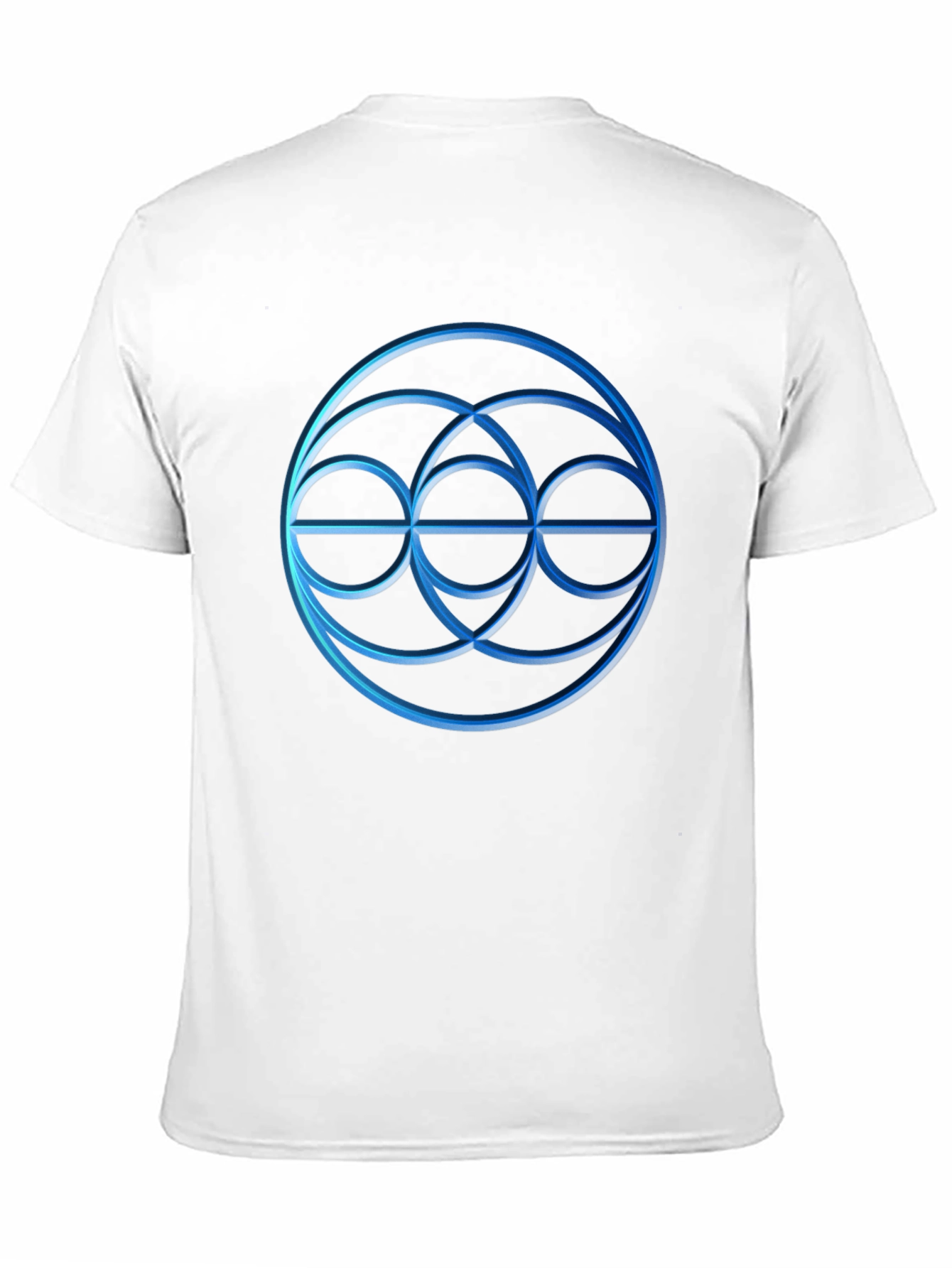 Black Geometric Circle Graphic Tee - Stylish Menswear view 11