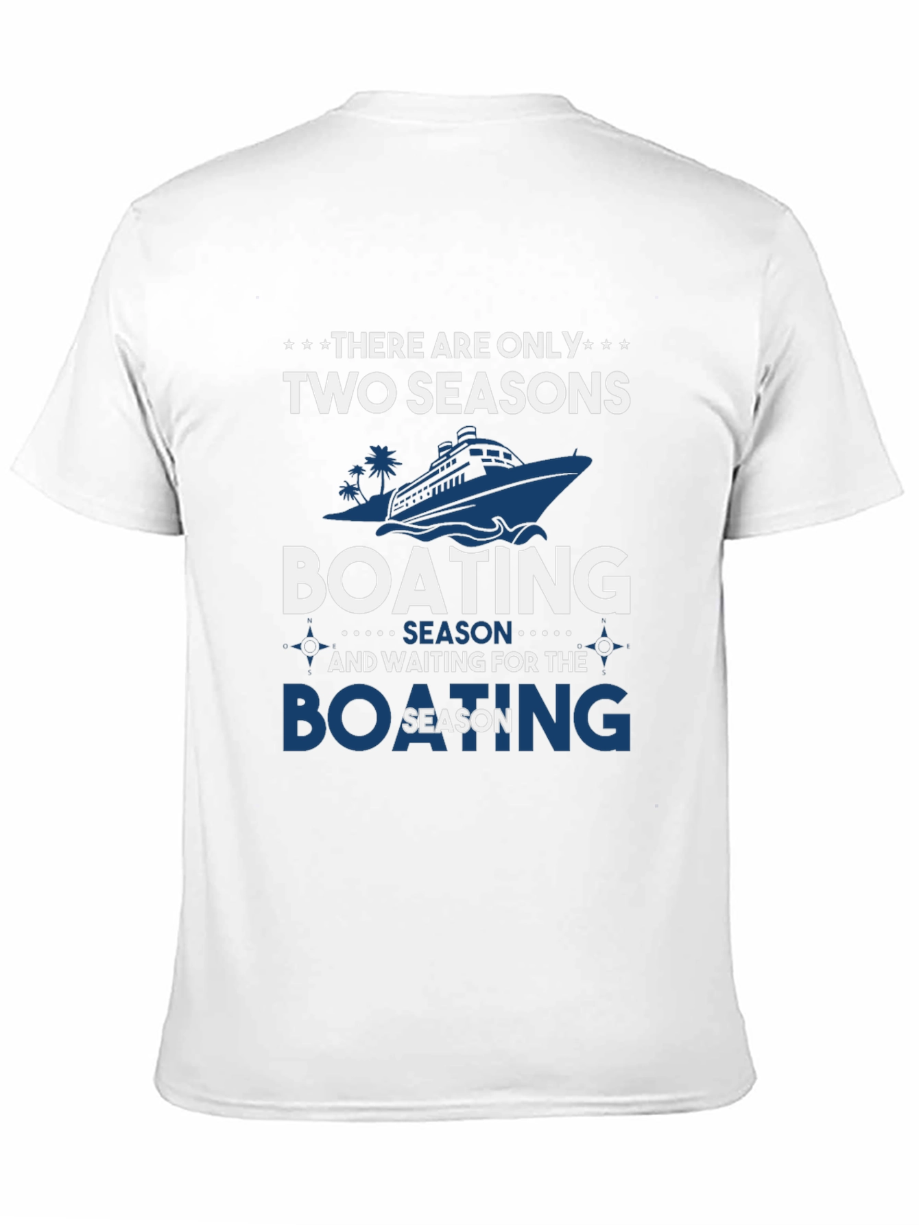 Black Boating Season T-Shirt | Two Seasons Graphic Tee view 11