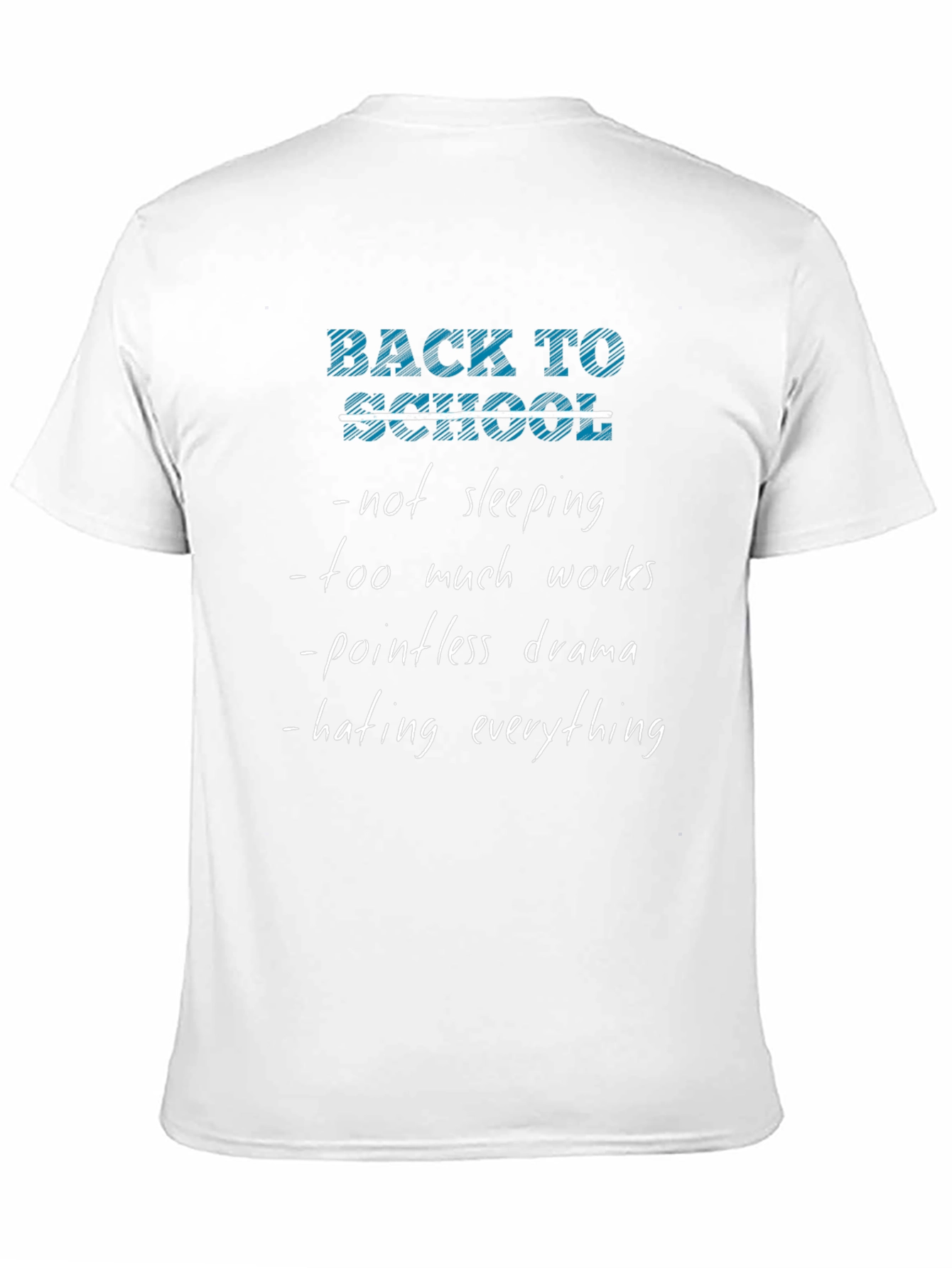 Black Back to School Funny T-Shirt view 11
