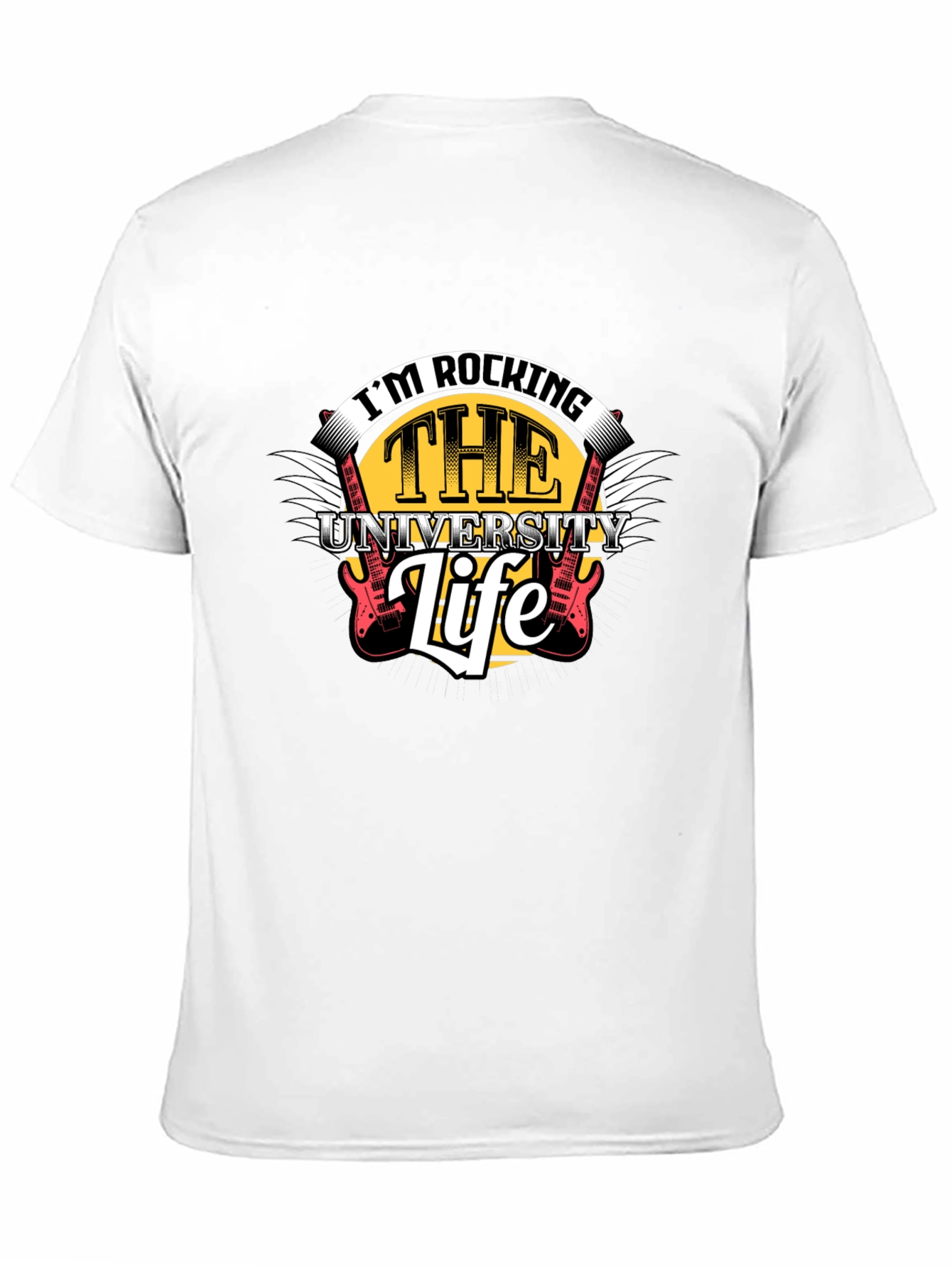 Black Rocking the University Life Graphic Tee view 11