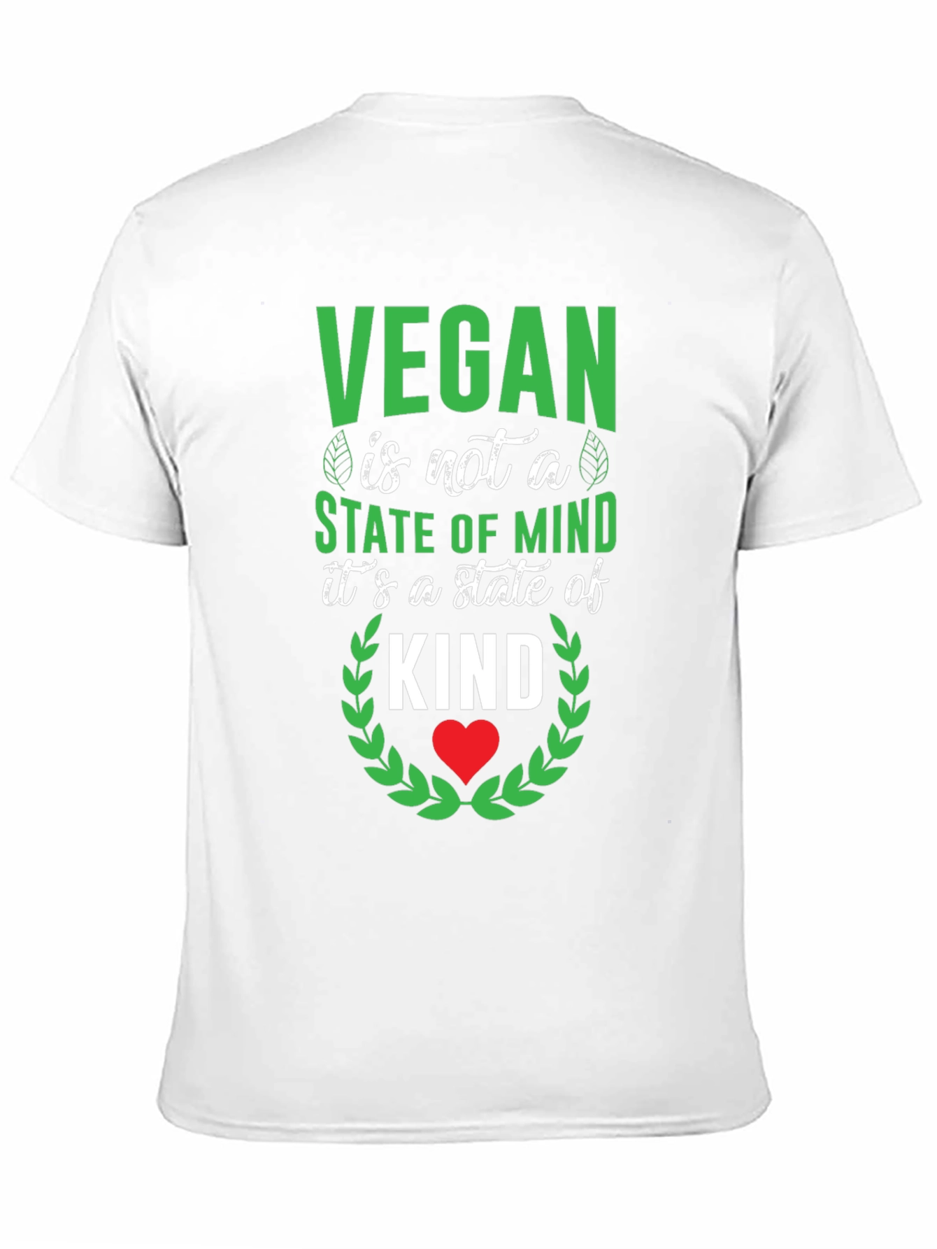 Vegan State of Kind Graphic Tee - Unisex Black T-Shirt - 11
