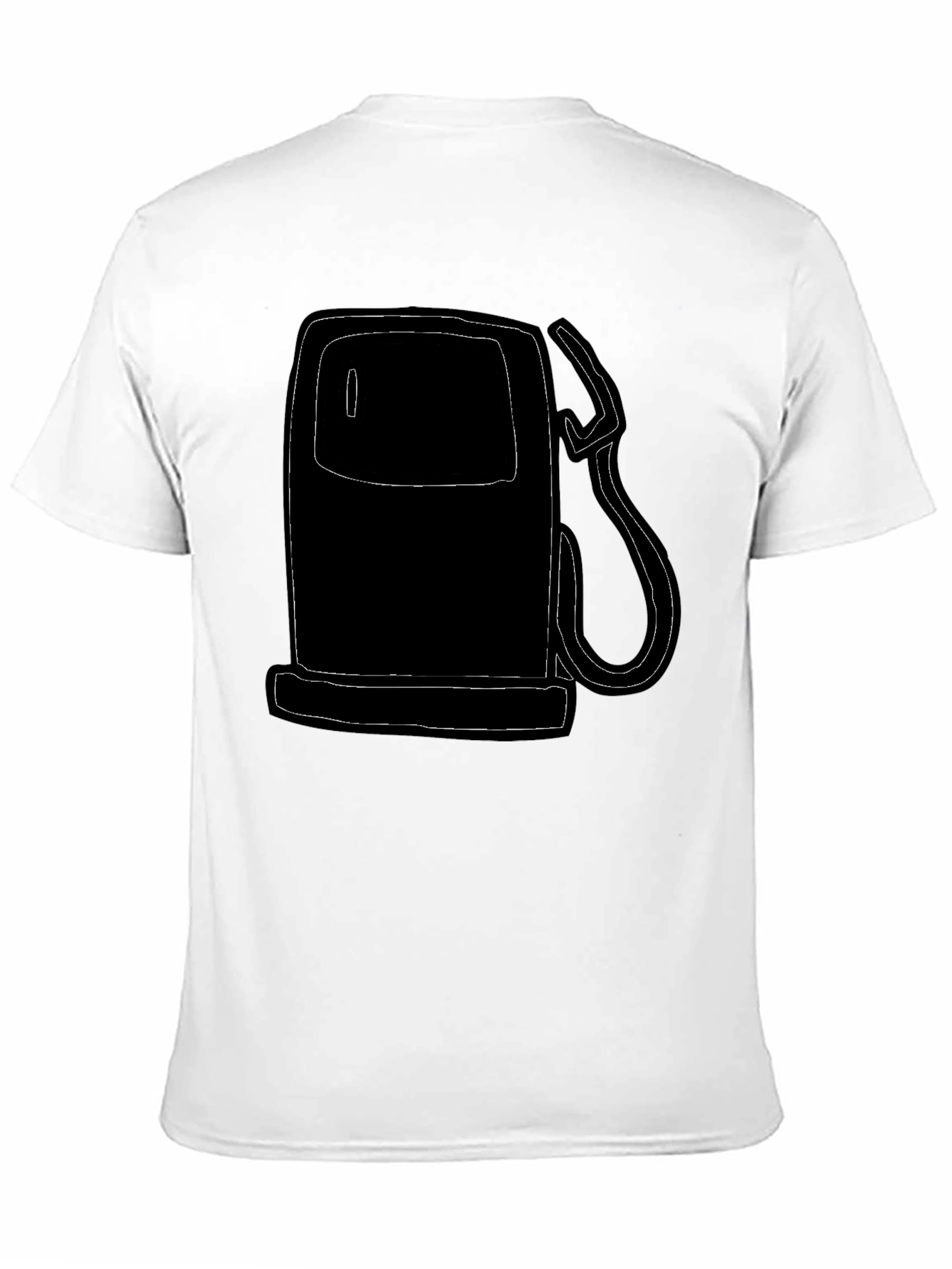 Black Gas Pump Graphic Tee - Retro Style view 11