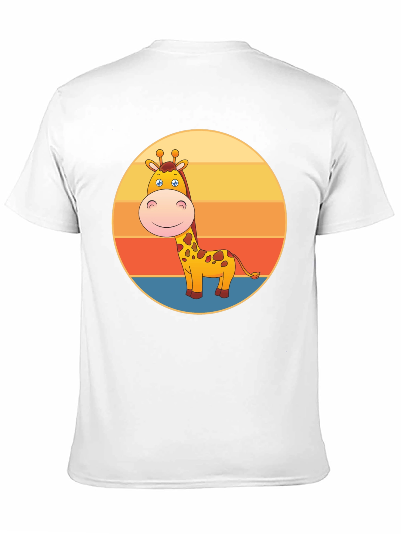 Black Giraffe Sunset Graphic Tee - Fun Animal T-Shirt view 11