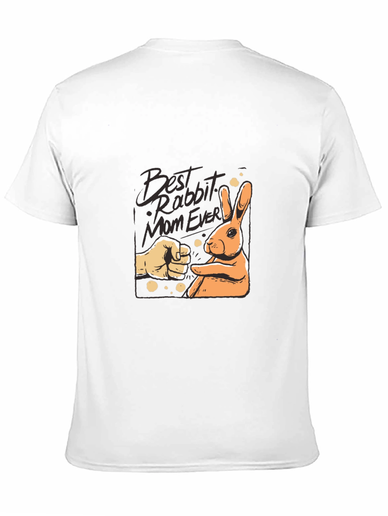 Black Best Rabbit Mom Ever T-Shirt view 11