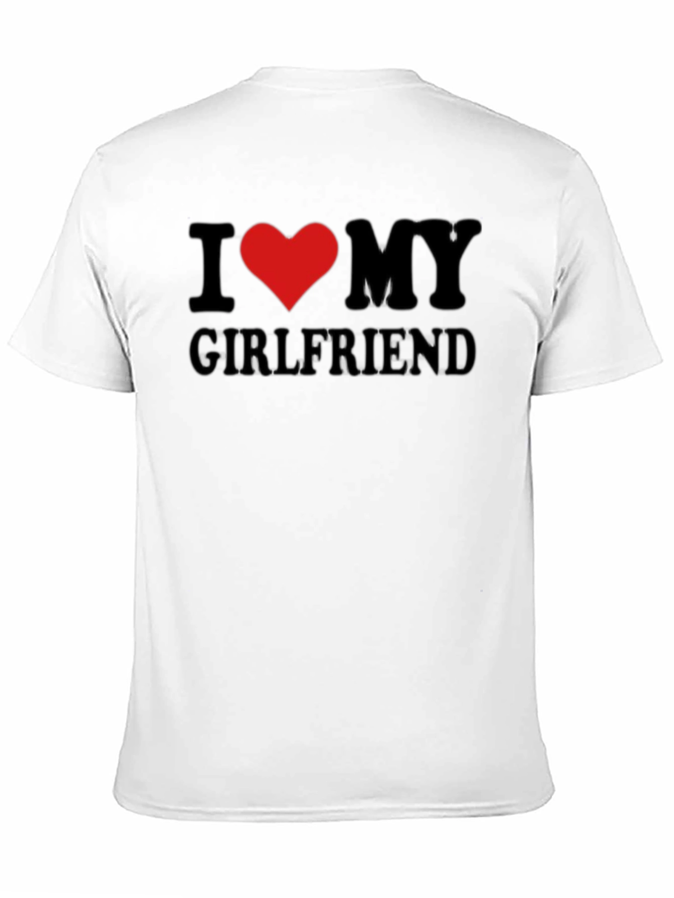 Black I Heart My Girlfriend T-Shirt - Black Crew Neck Tee view 11
