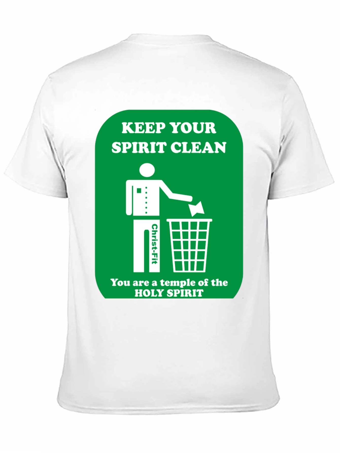 Black Keep Your Spirit Clean Graphic T-Shirt view 11