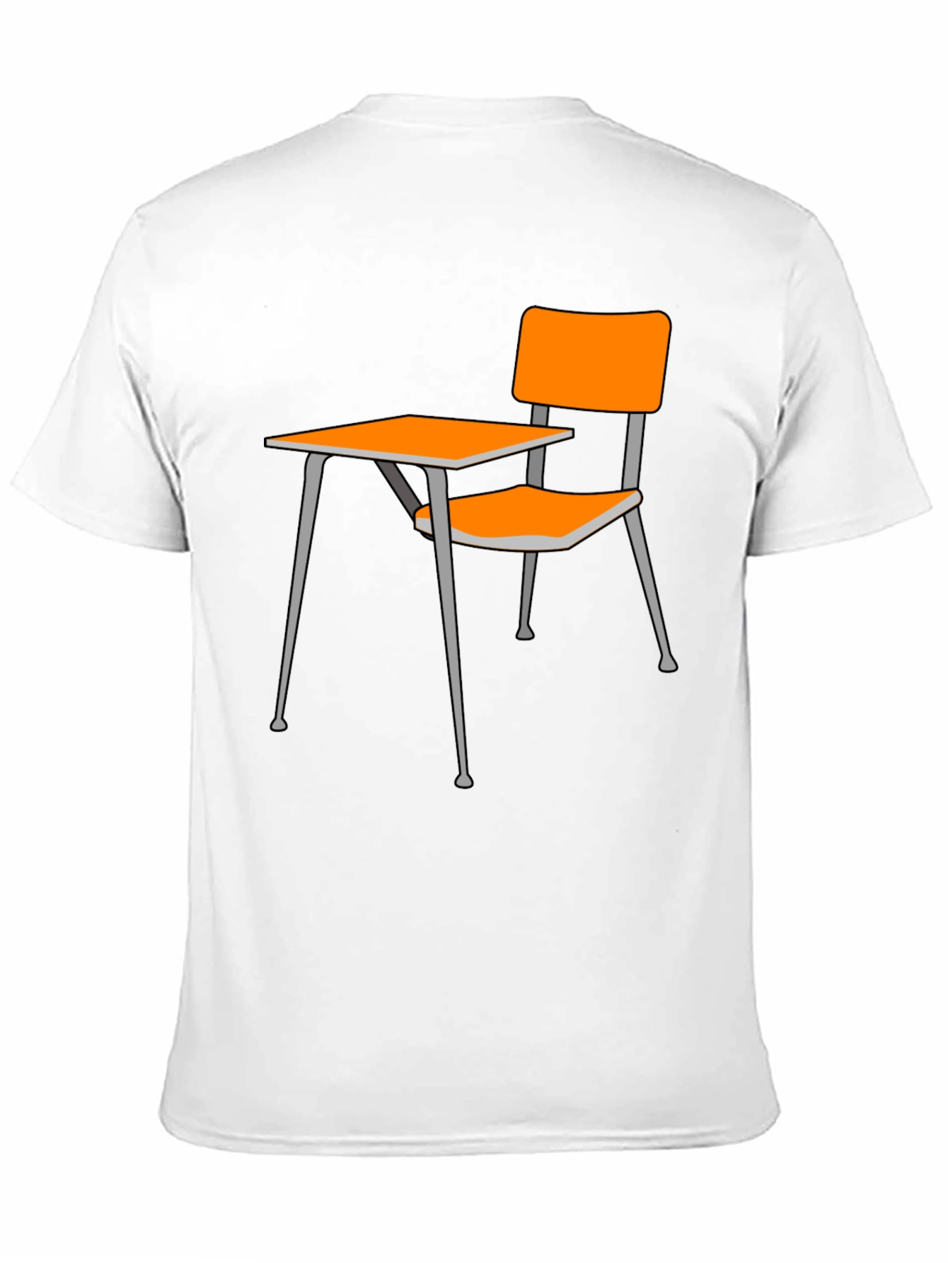 Black Novelty School Desk Graphic Tee - Black view 11