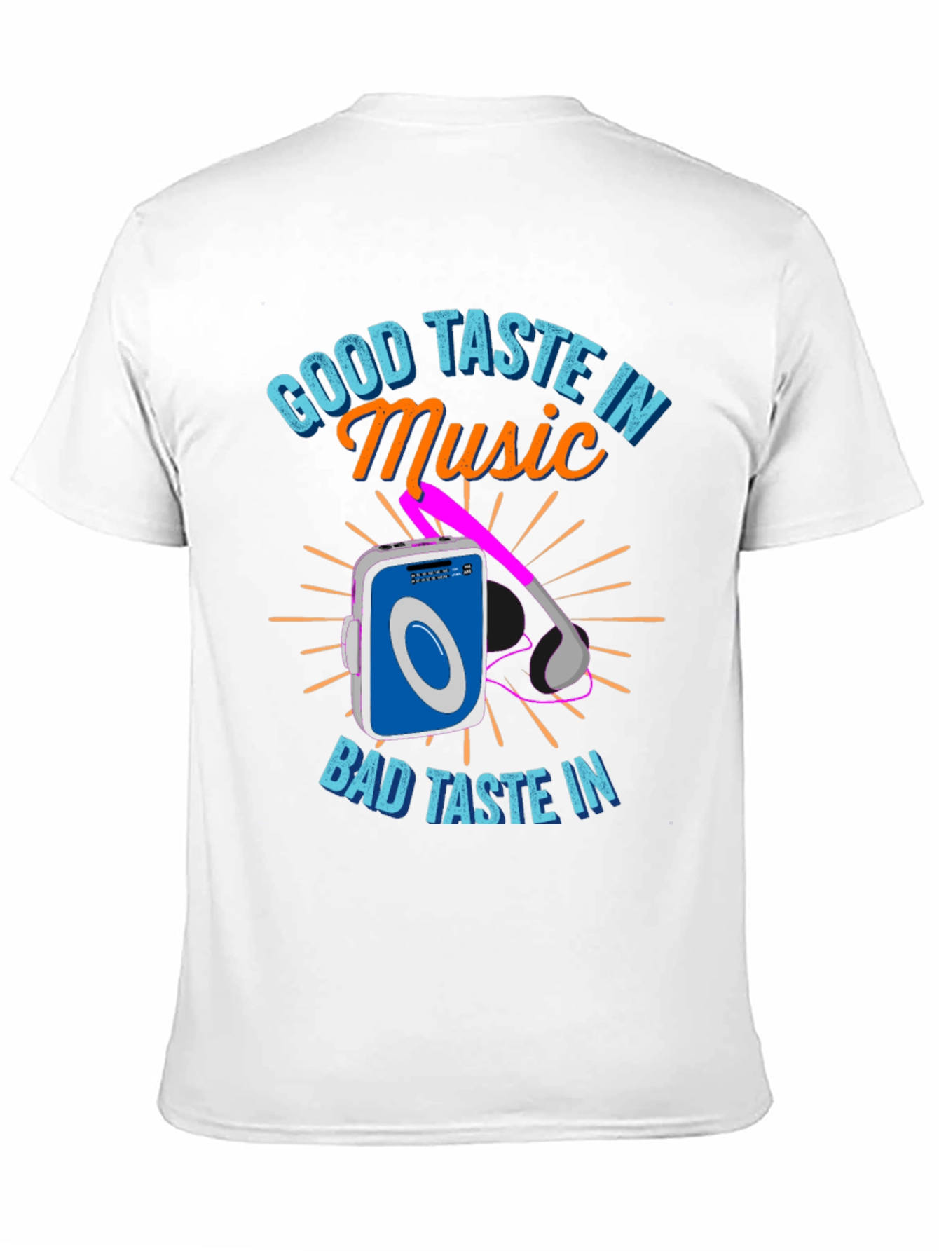 Black Good Taste in Music T-Shirt view 11