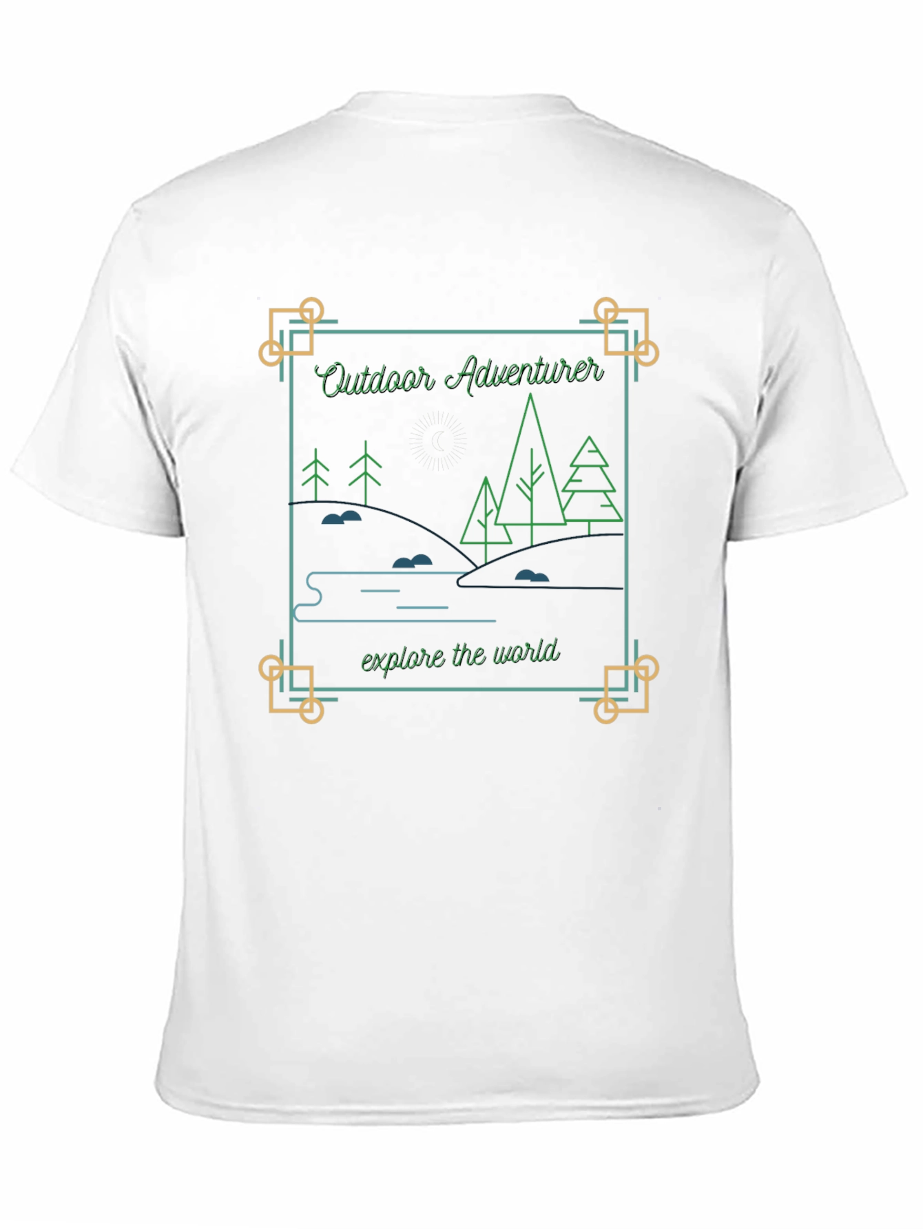 Black Outdoor Adventurer Graphic Tee - Explore The World view 11