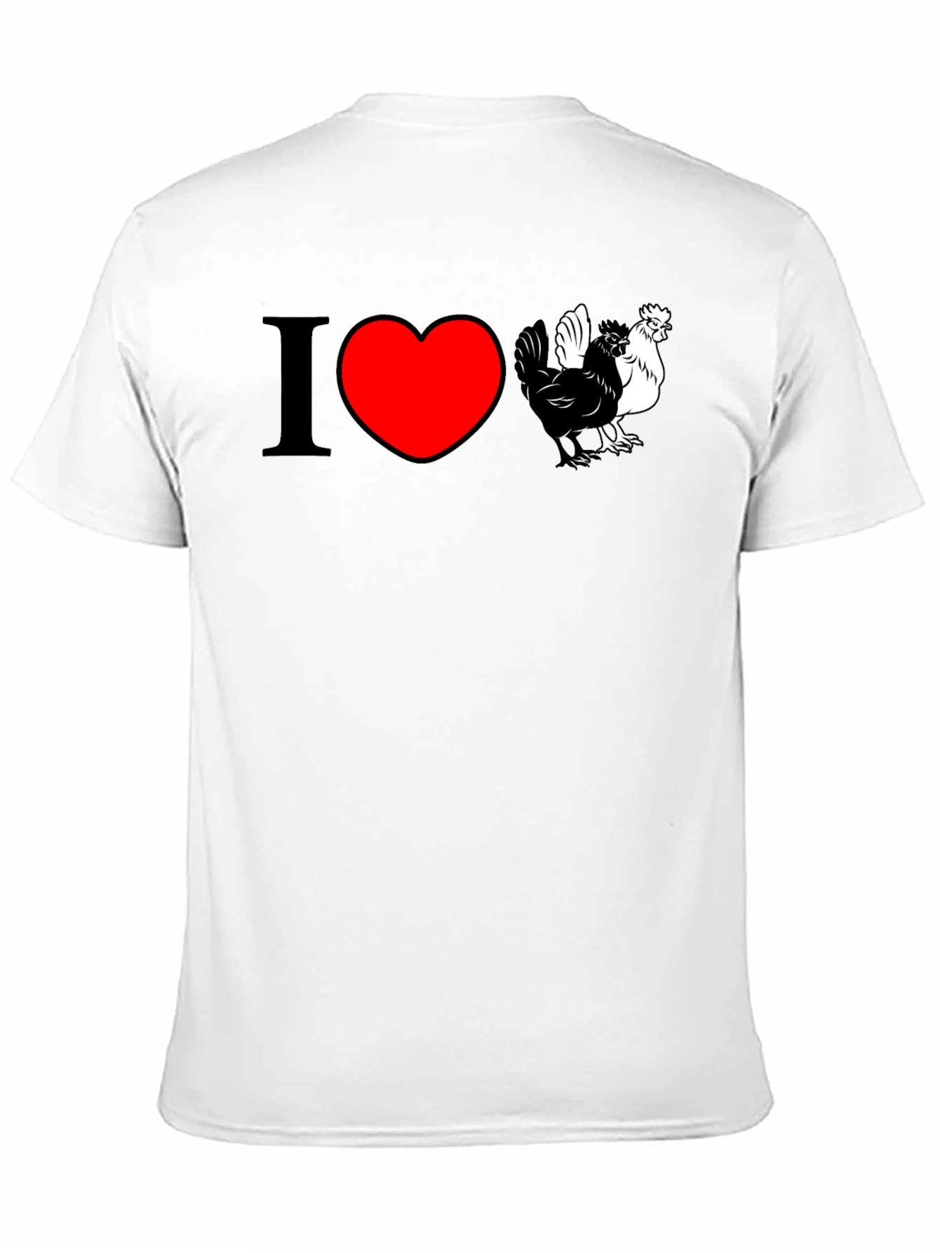 I Heart Chickens T-Shirt - Cute Farm Animal Tee - 11