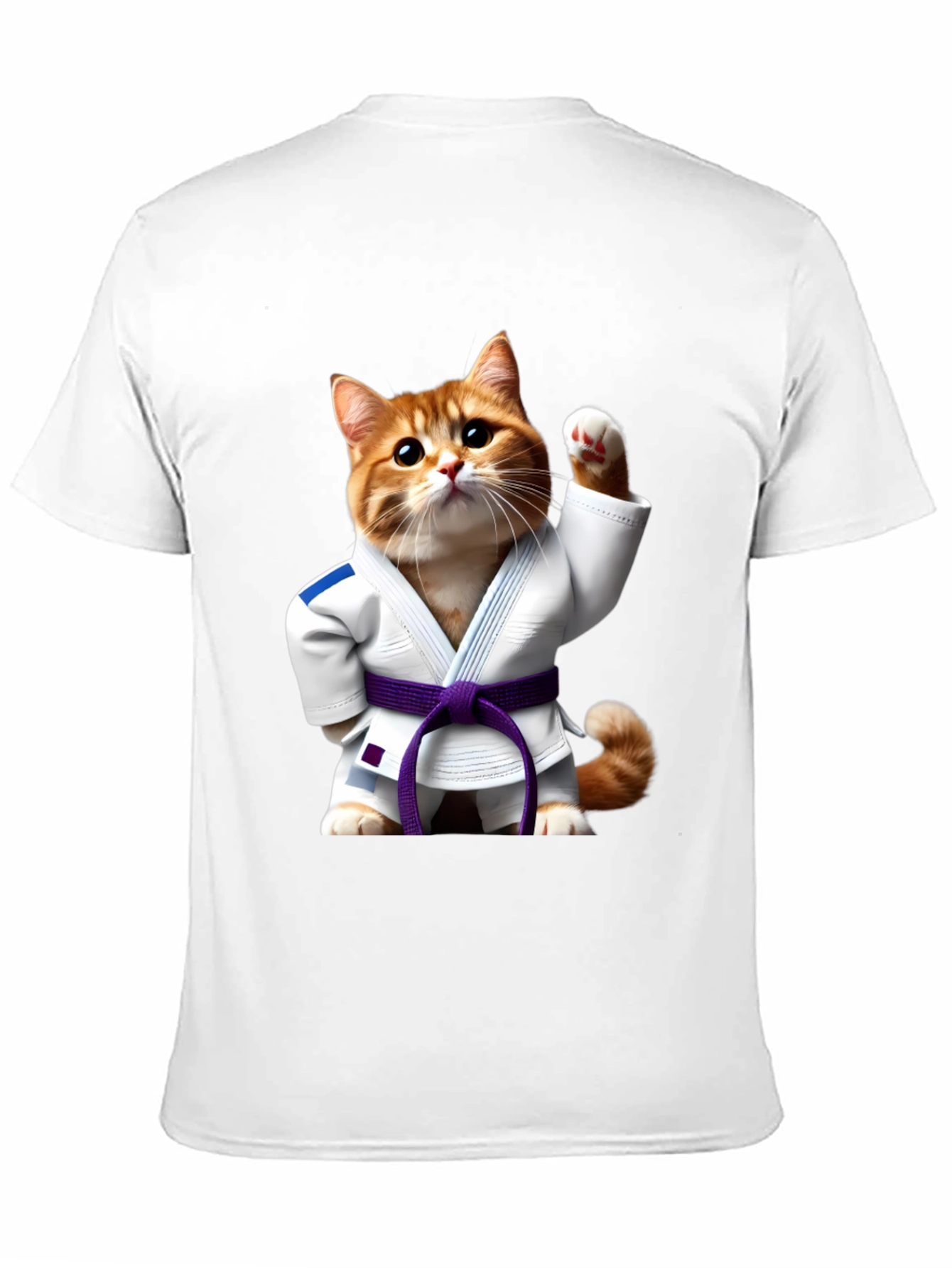 Black Jiu-Jitsu Cat T-Shirt - Martial Arts Kitten Tee view 11