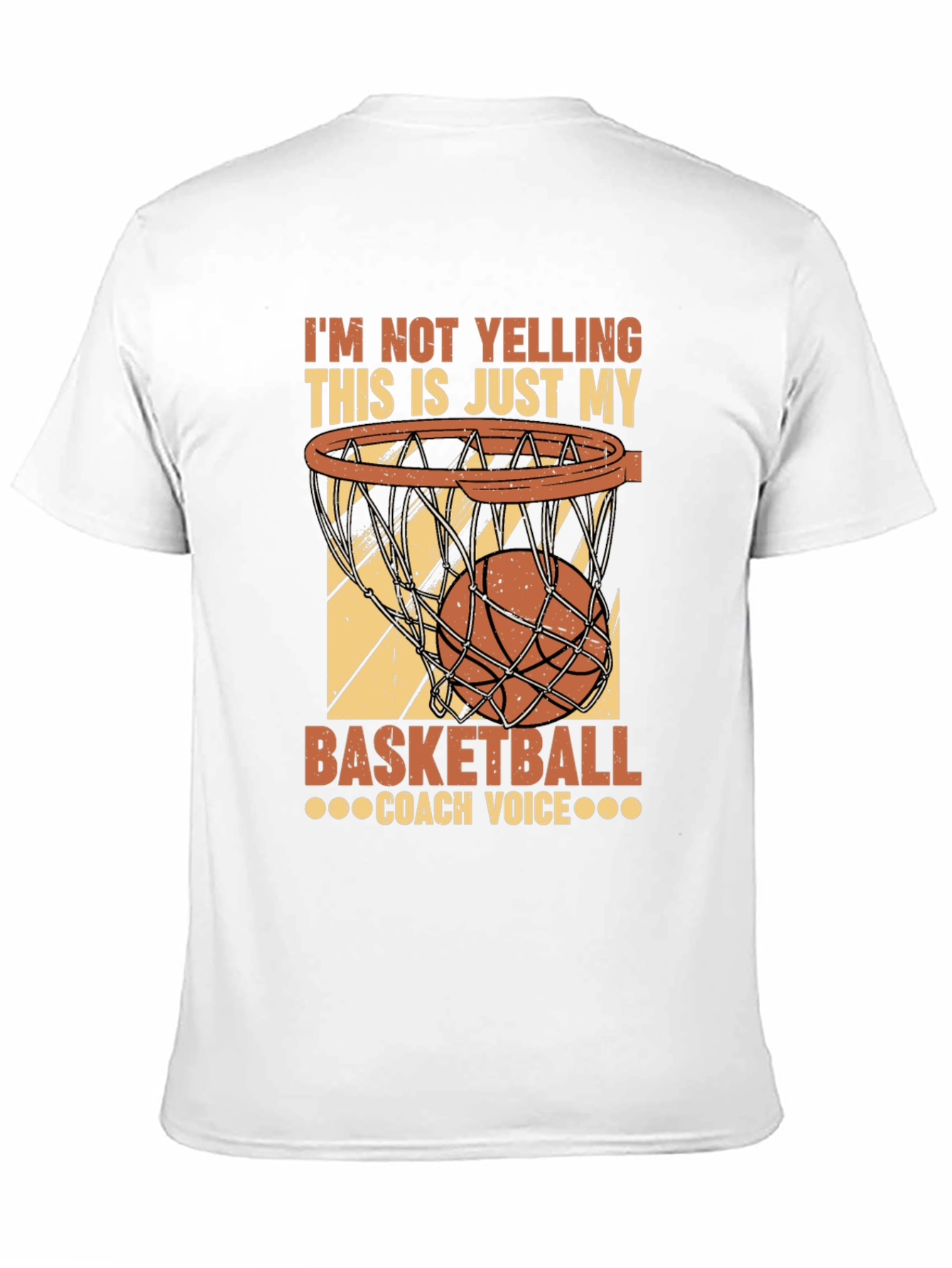 Black Basketball Coach Voice T-Shirt view 11
