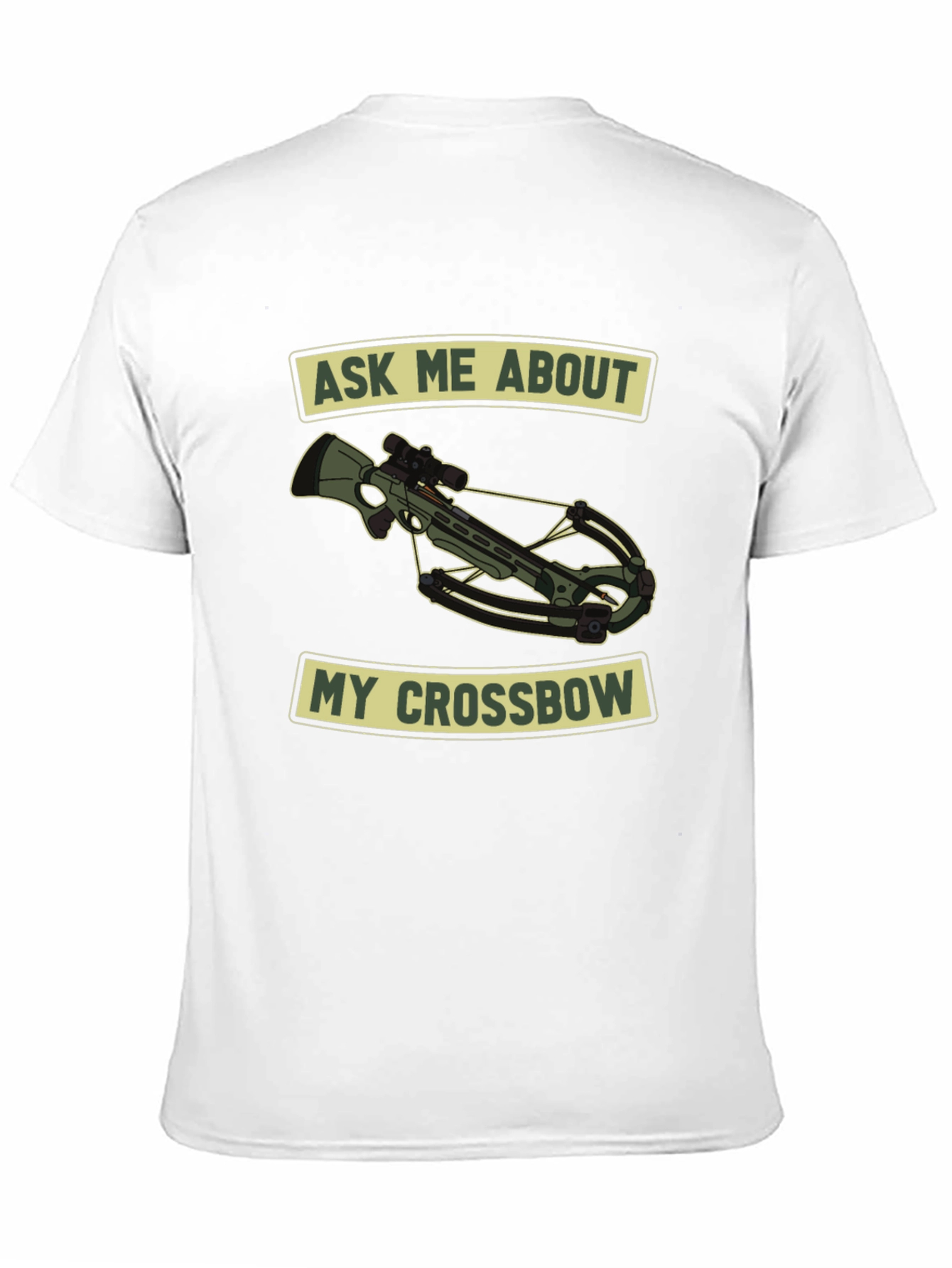 Black Ask Me About My Crossbow T-Shirt view 11