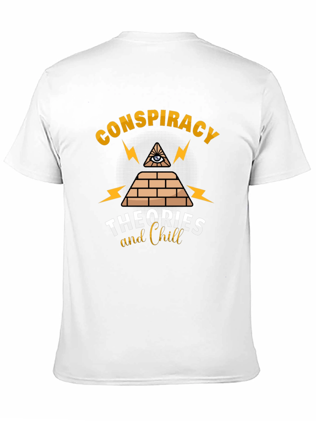 Black Conspiracy Theories & Chill Graphic T-Shirt view 11