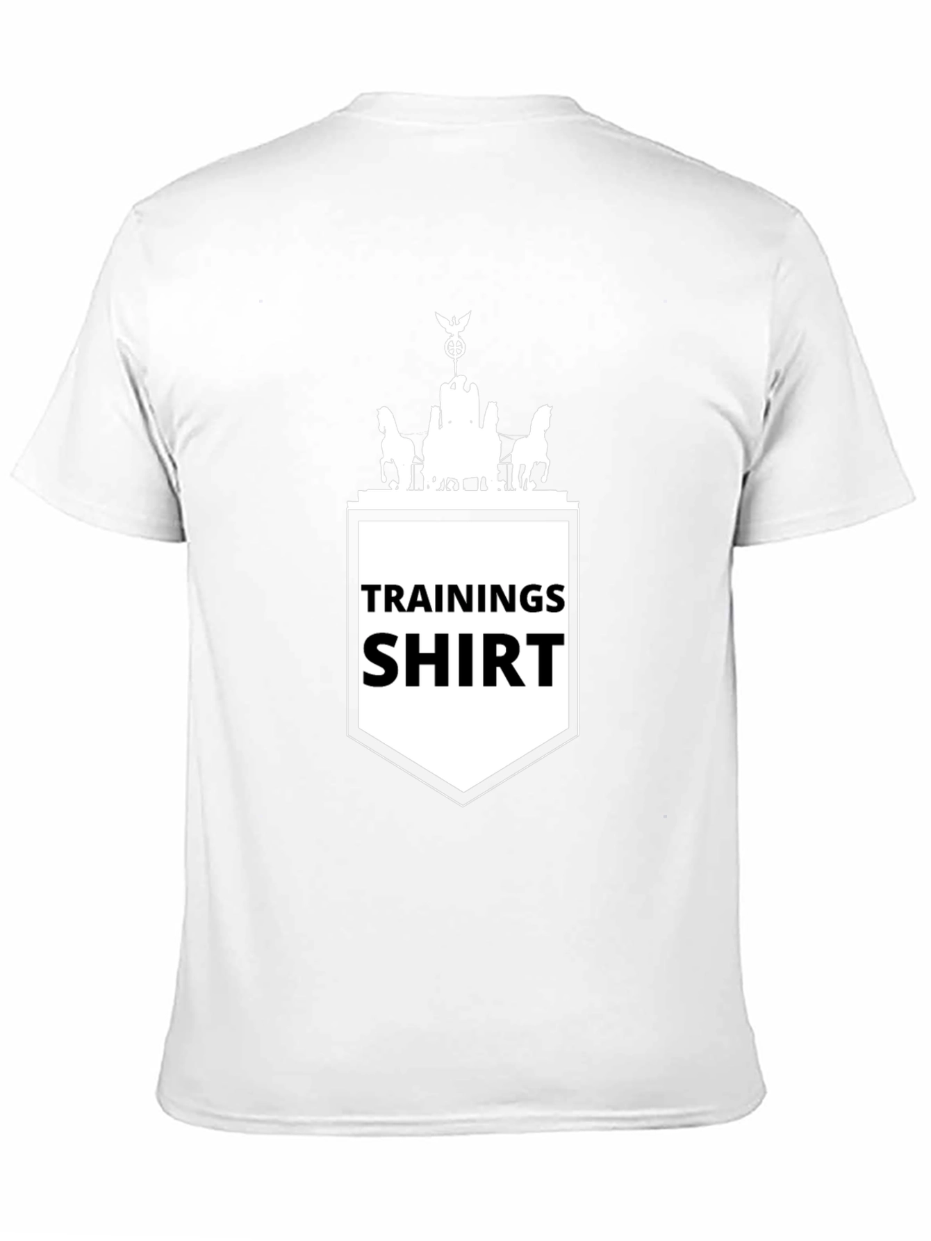Black Training Shirt Tee - Berlin Landmark Graphic view 11
