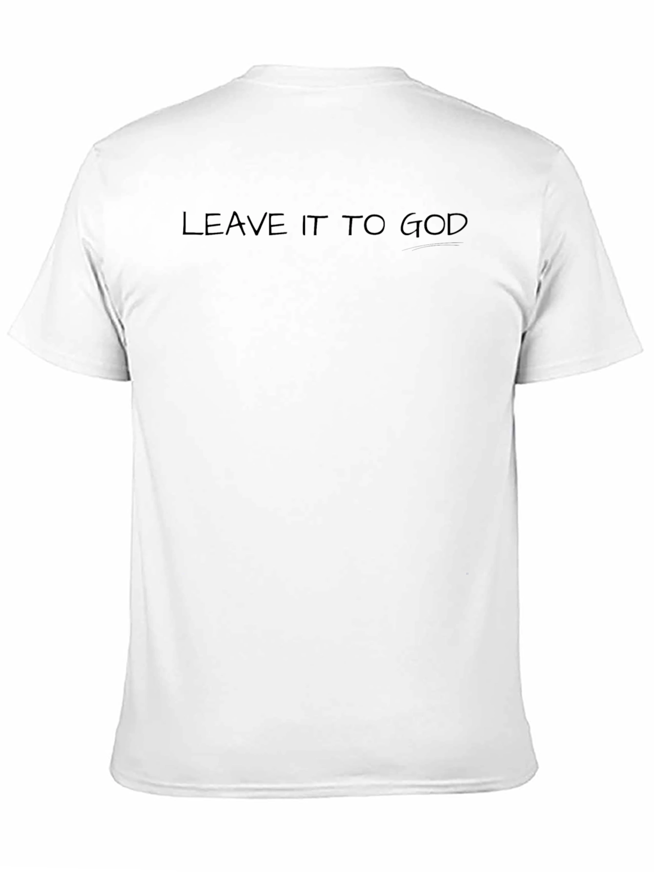 Black Leave It To God Black T-Shirt view 11