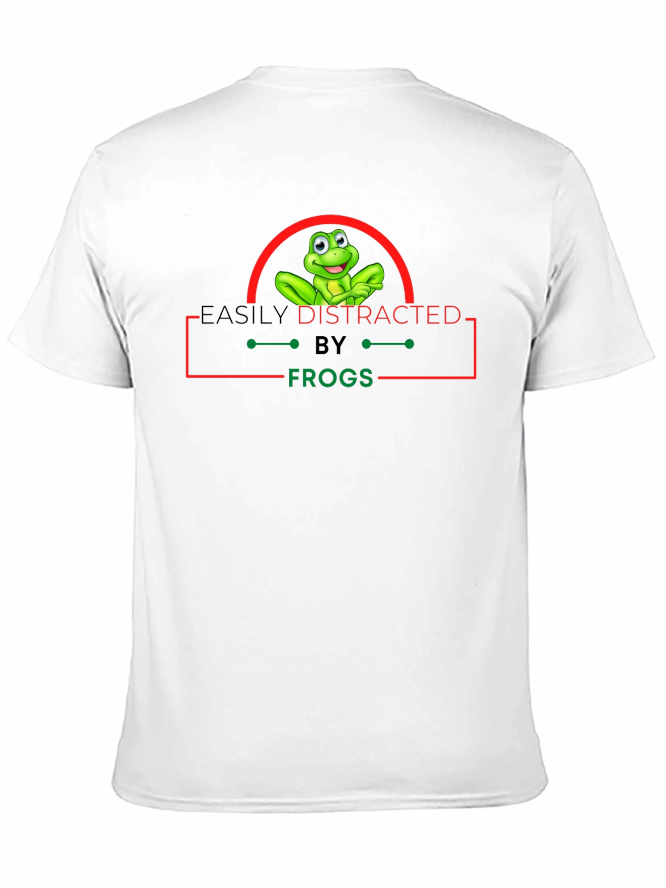 Black Easily Distracted by Frogs Graphic Tee view 11