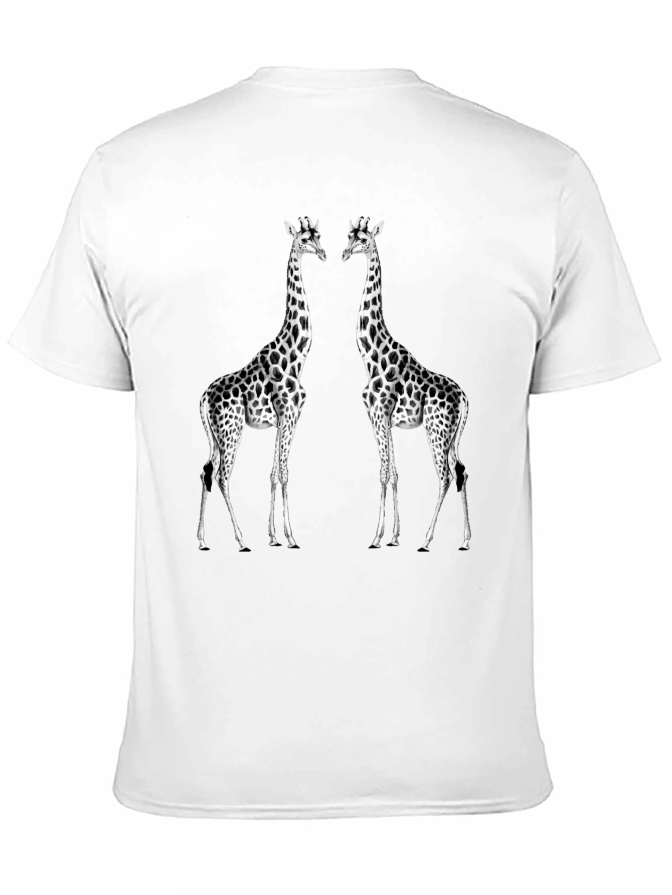Black Giraffe Graphic Tee - Unisex Black T-Shirt view 11