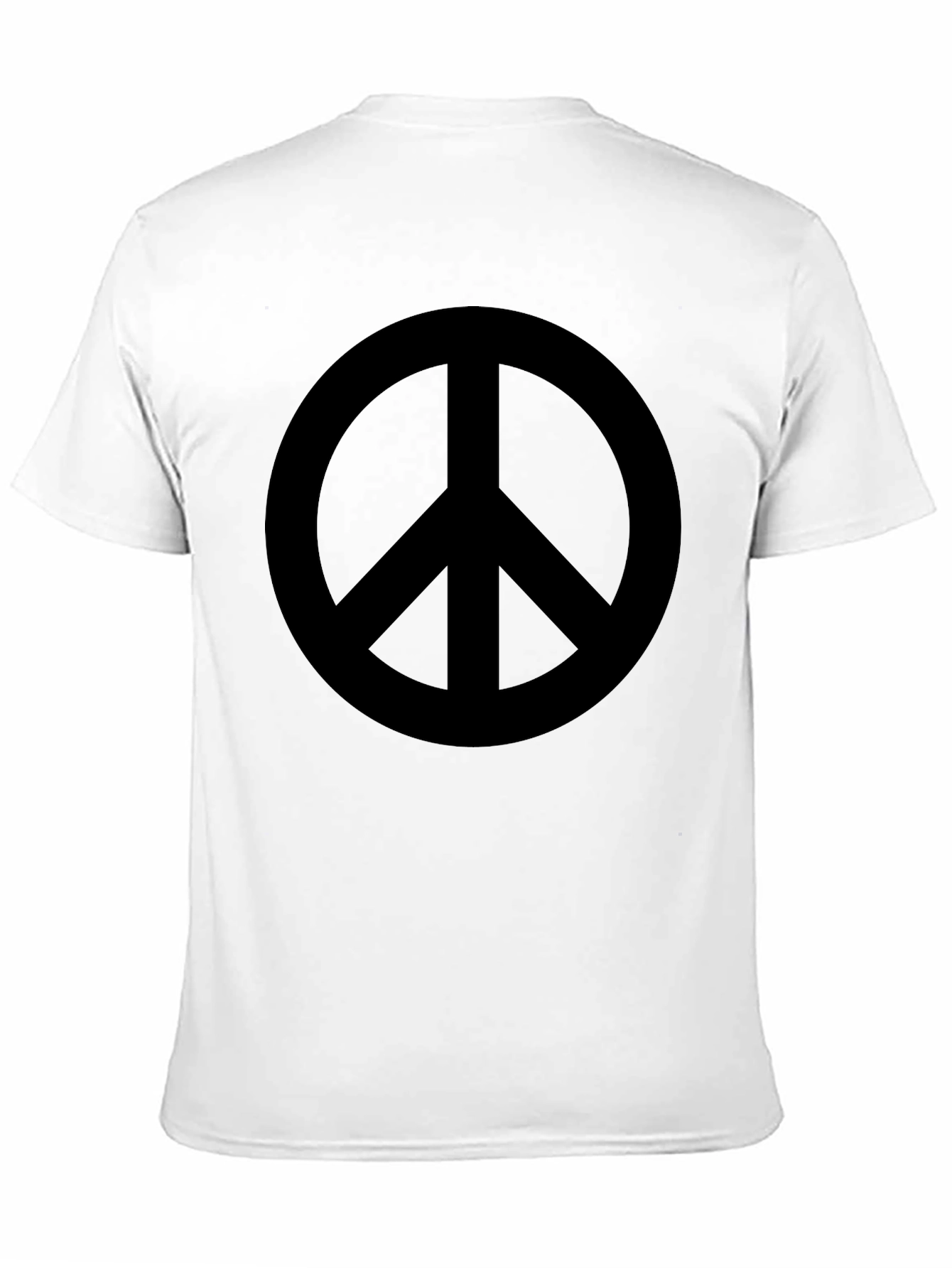 Black Peace Sign Graphic T-Shirt - Black view 11