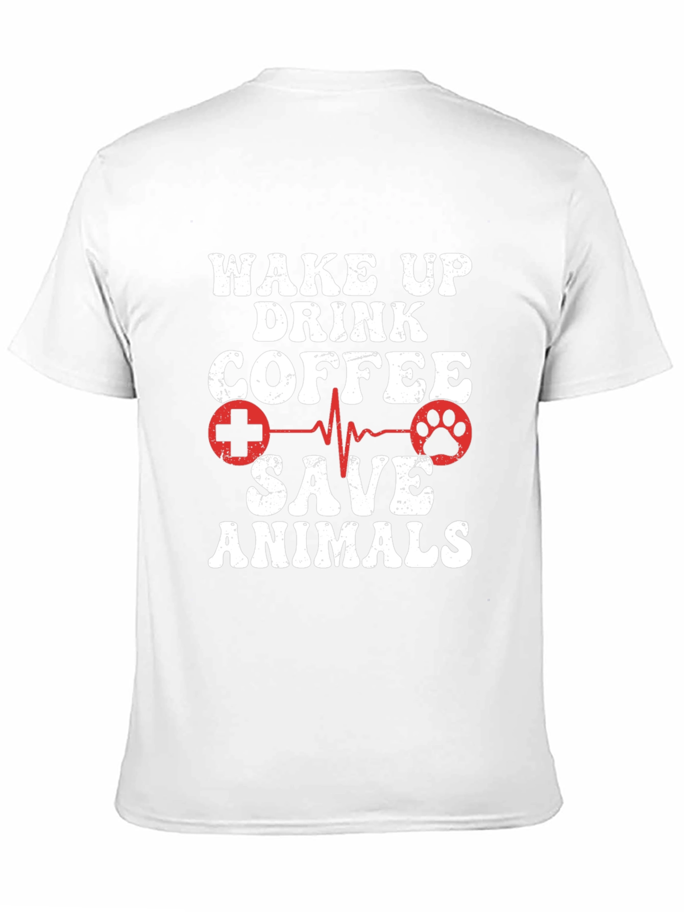 Wake Up Drink Coffee Save Animals Graphic Tee - 11
