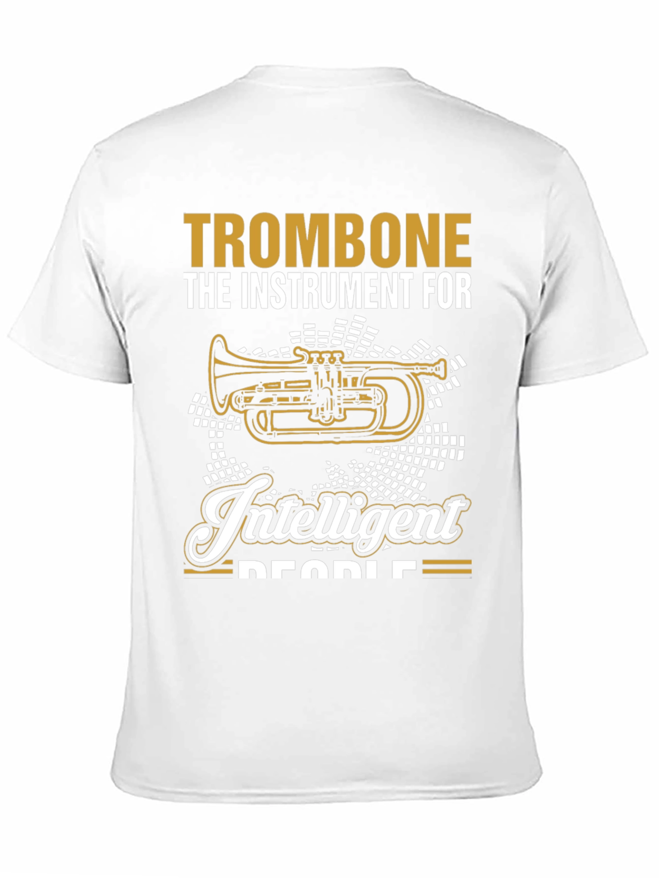 Black Trombone for Intelligent People T-Shirt view 11