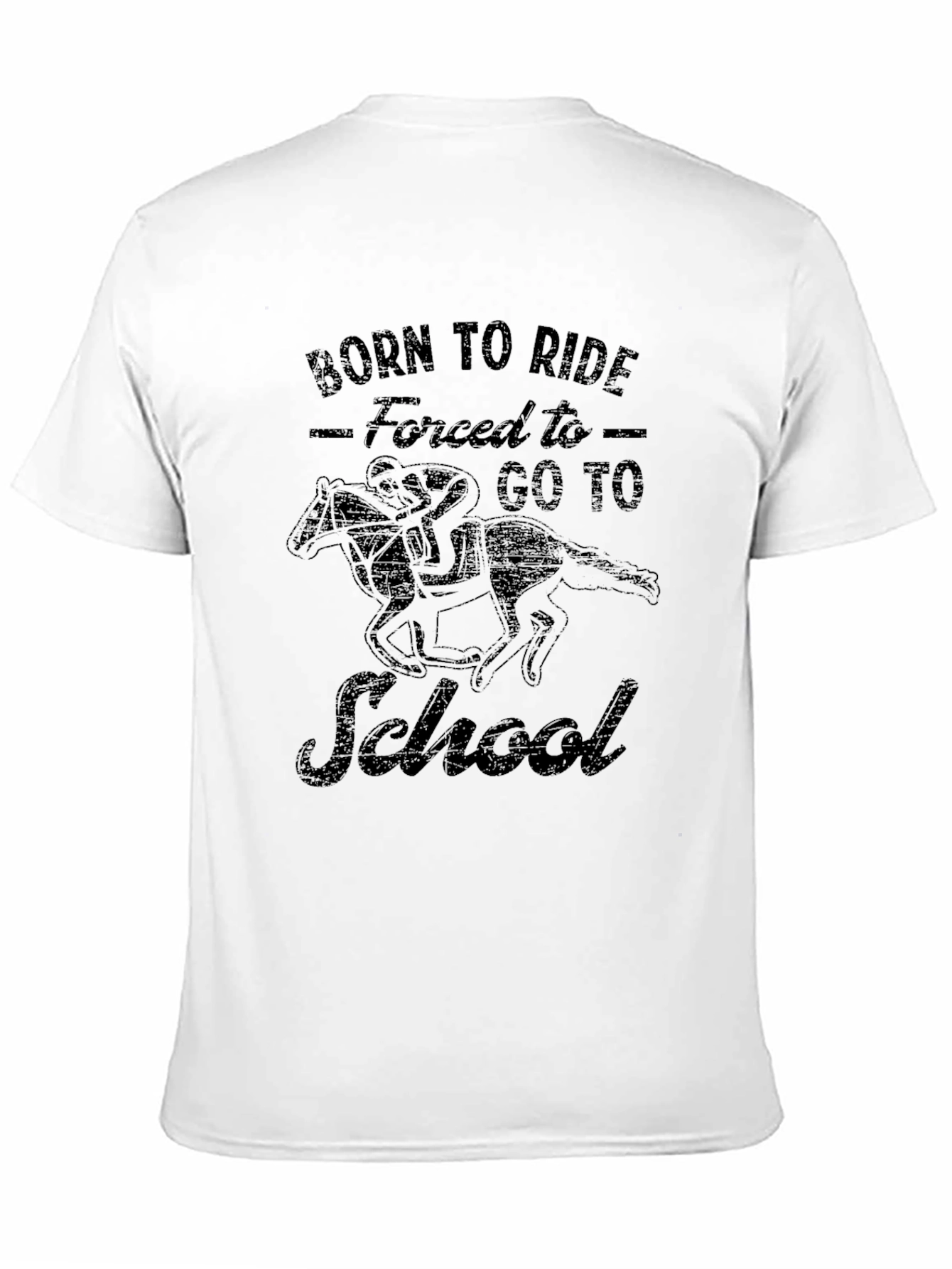Black Born to Ride Black Graphic Tee view 11