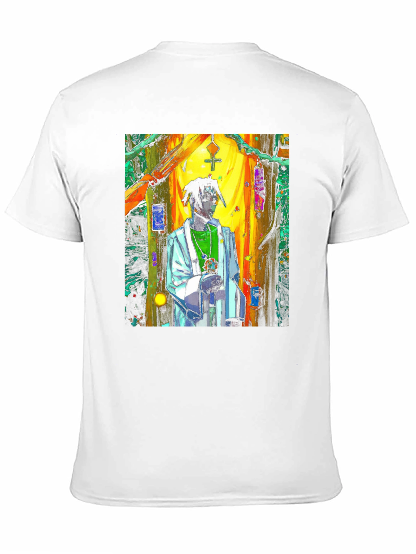 Black Abstract Priest Black T-Shirt Unique Art view 11