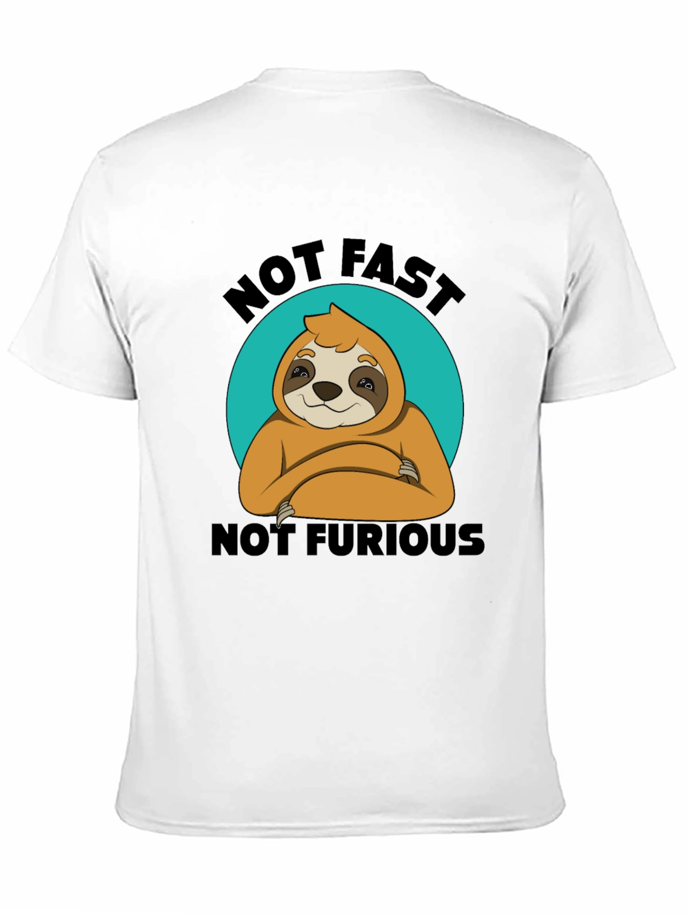 Black Not Fast Not Furious Sloth T-Shirt Funny view 11
