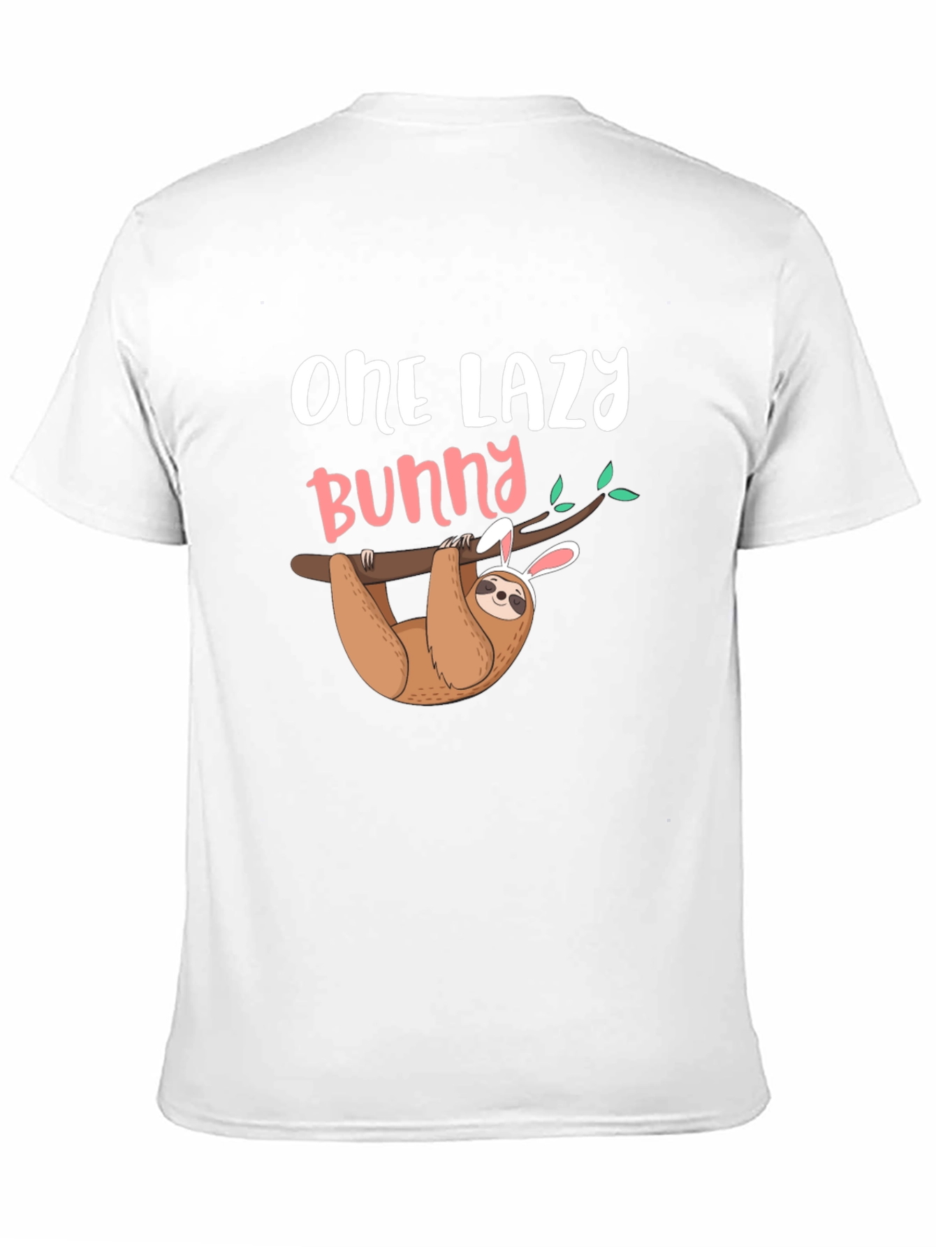 Black One Lazy Bunny Sloth Graphic Tee view 11