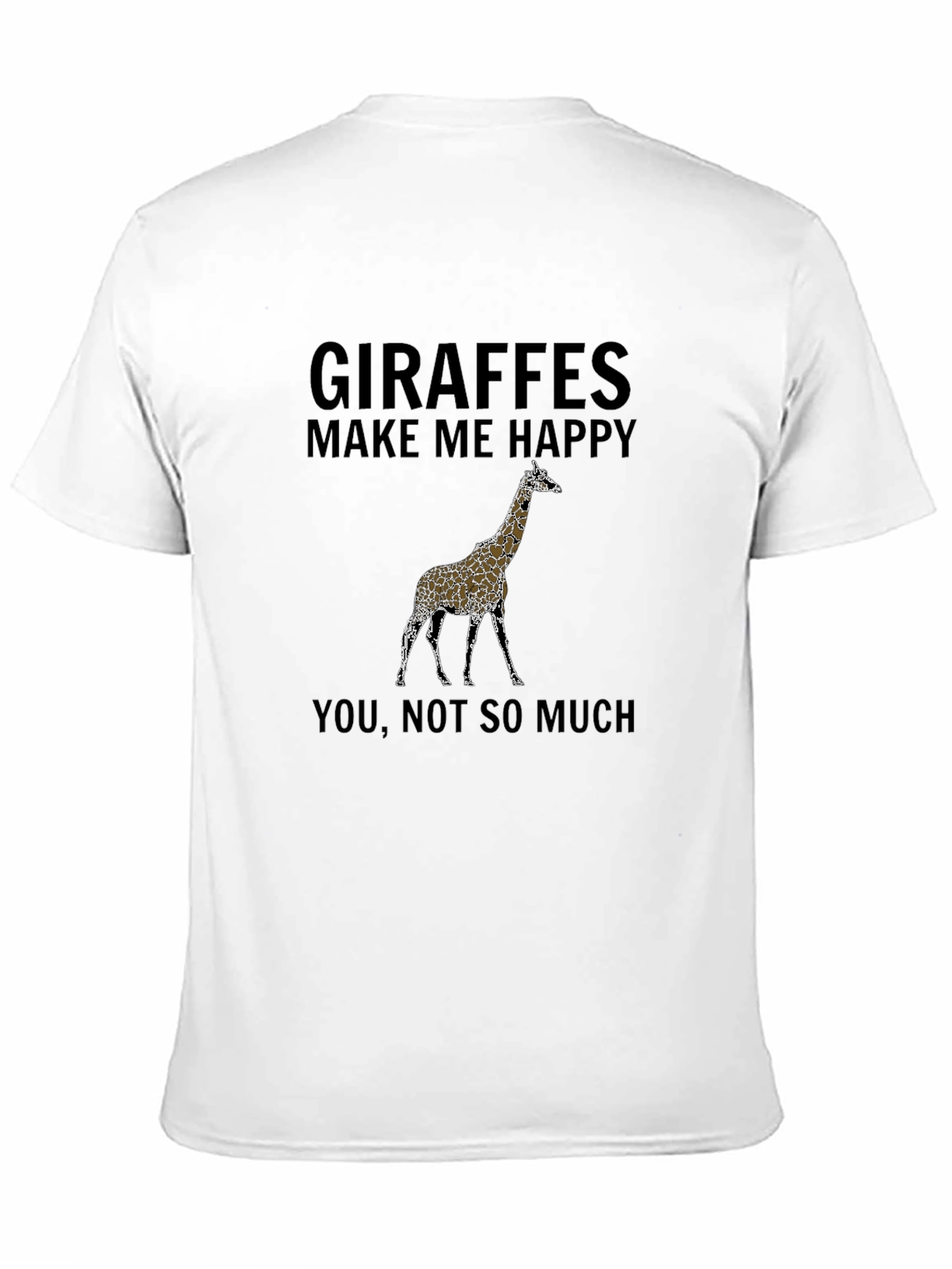 Black Giraffe Graphic Tee - Funny Novelty Shirt view 11