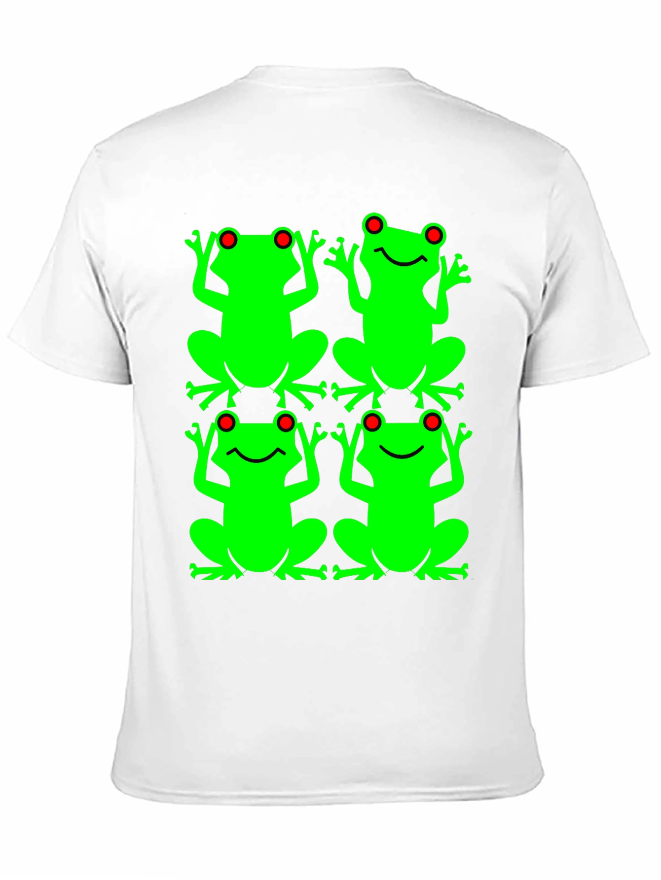 Black Frog Pattern Graphic T-Shirt view 11