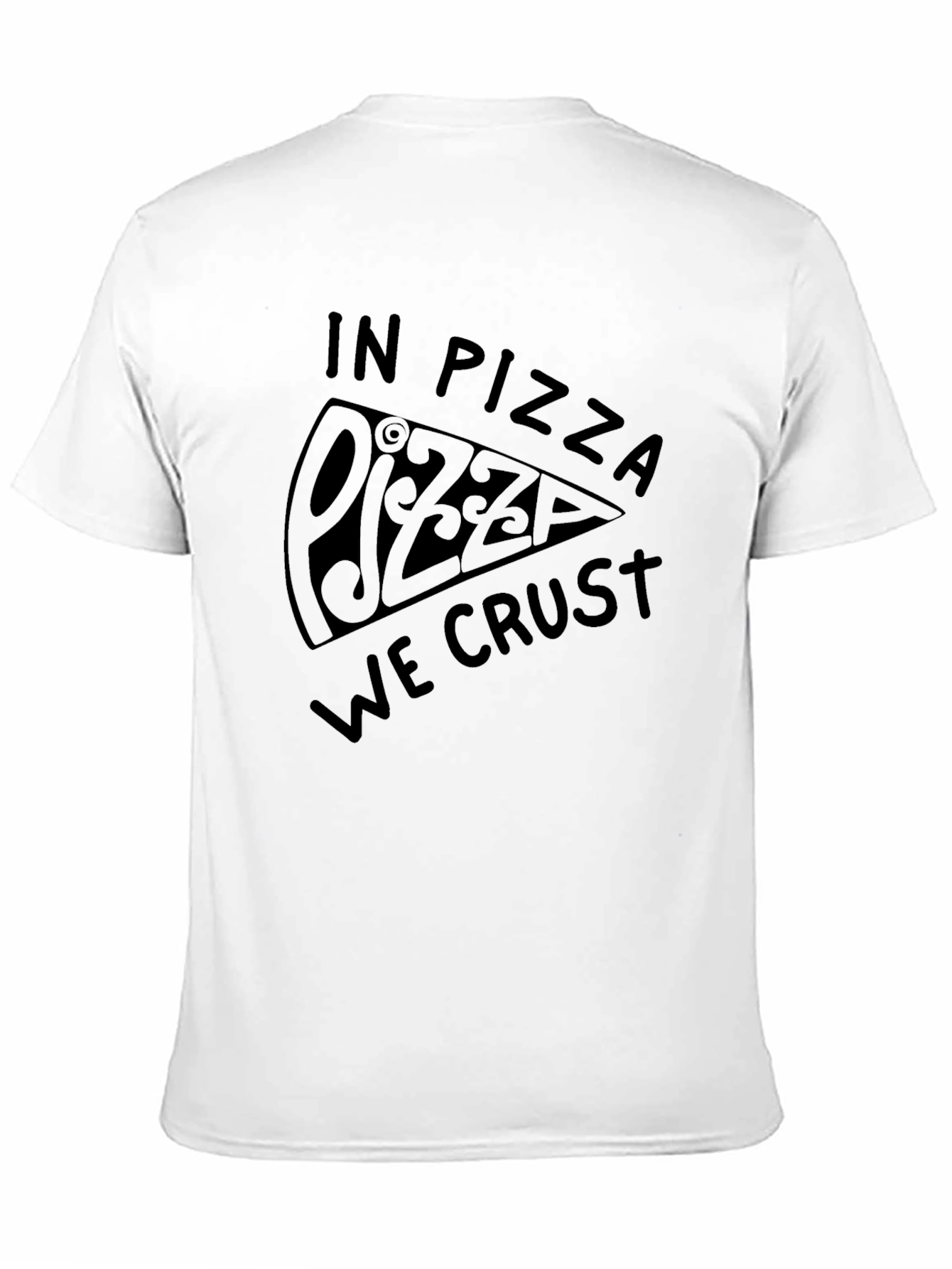 Black Pizza We Crust Graphic Tee - Black view 11