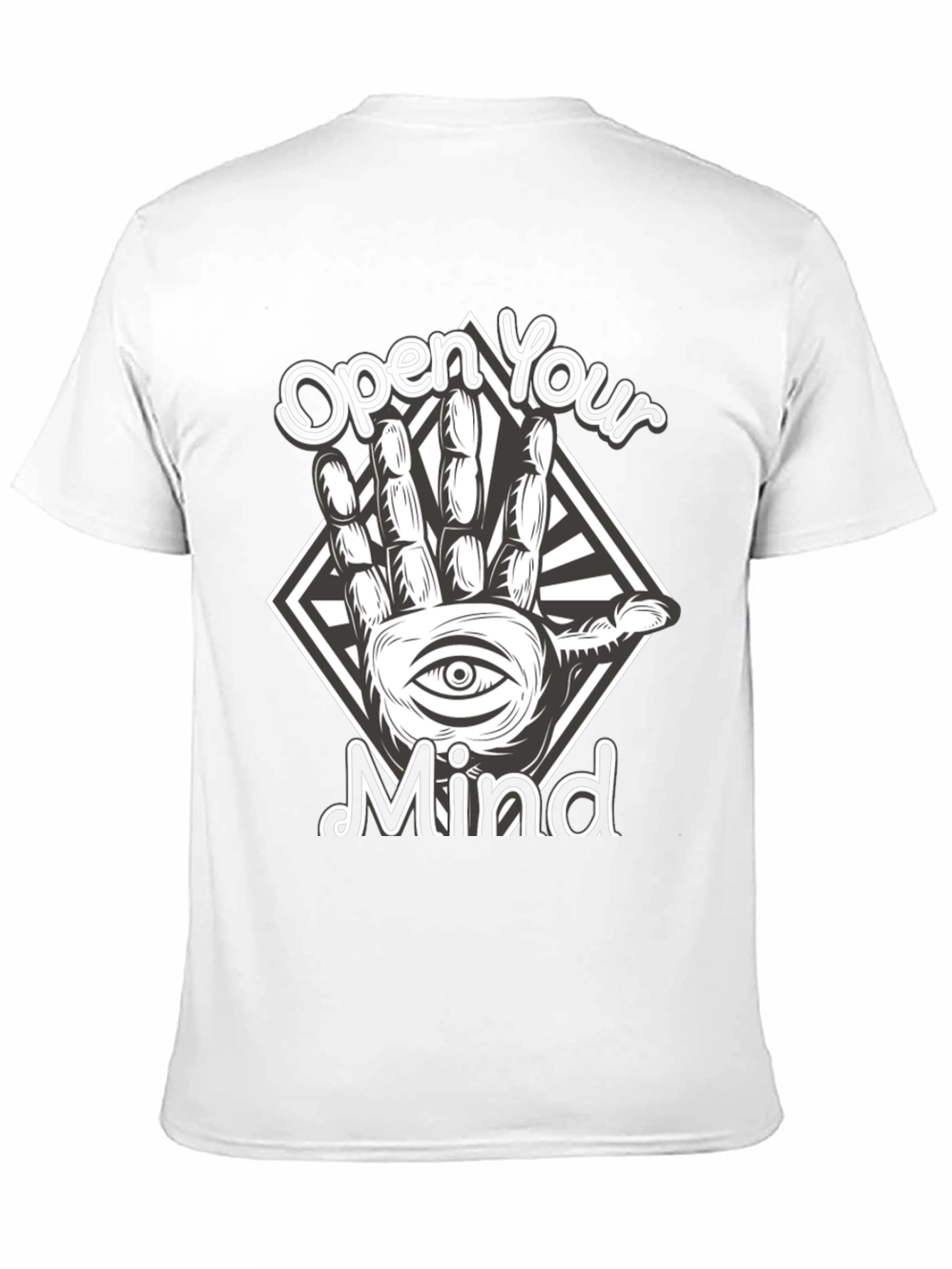 Black Open Your Mind Graphic Tee - Black T-Shirt view 11