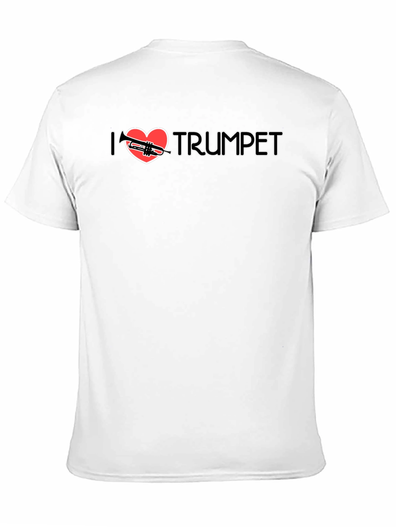 Black I Heart Trumpet Graphic T-Shirt - Musician Tee view 11