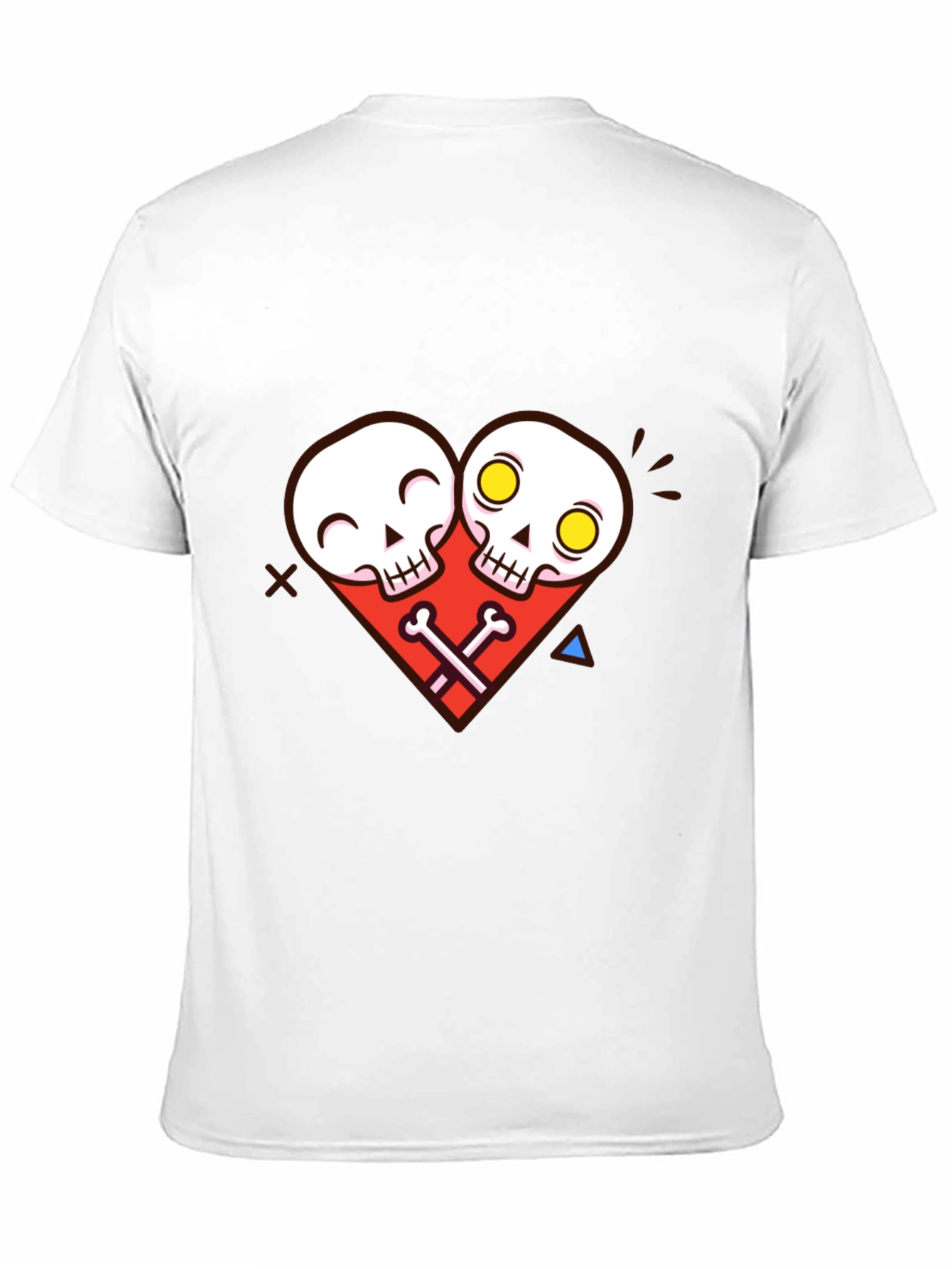 Black Skull Heart Graphic Tee - Unique Edgy Style view 11