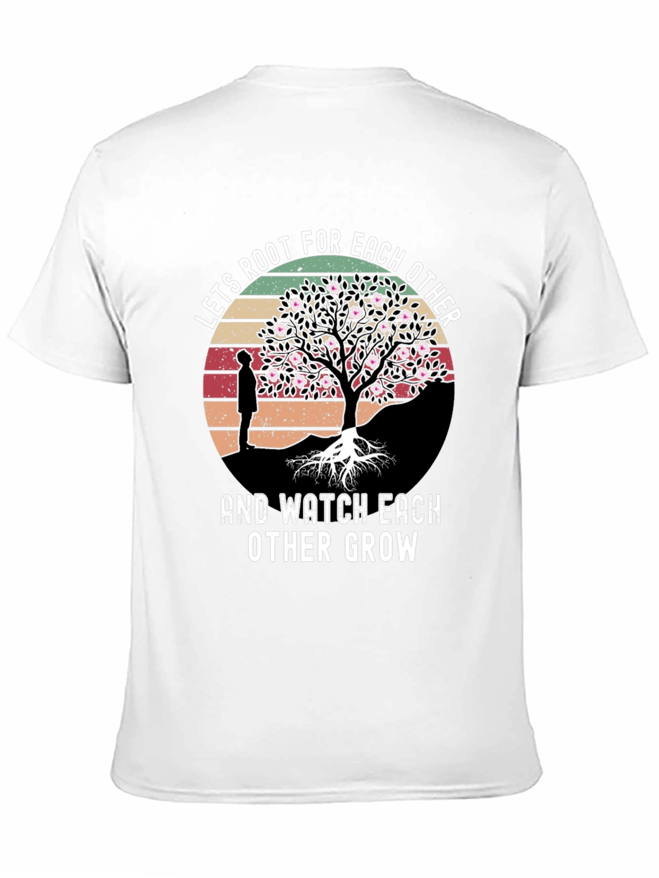 Black Lets Root For Each Other Graphic Tee view 11