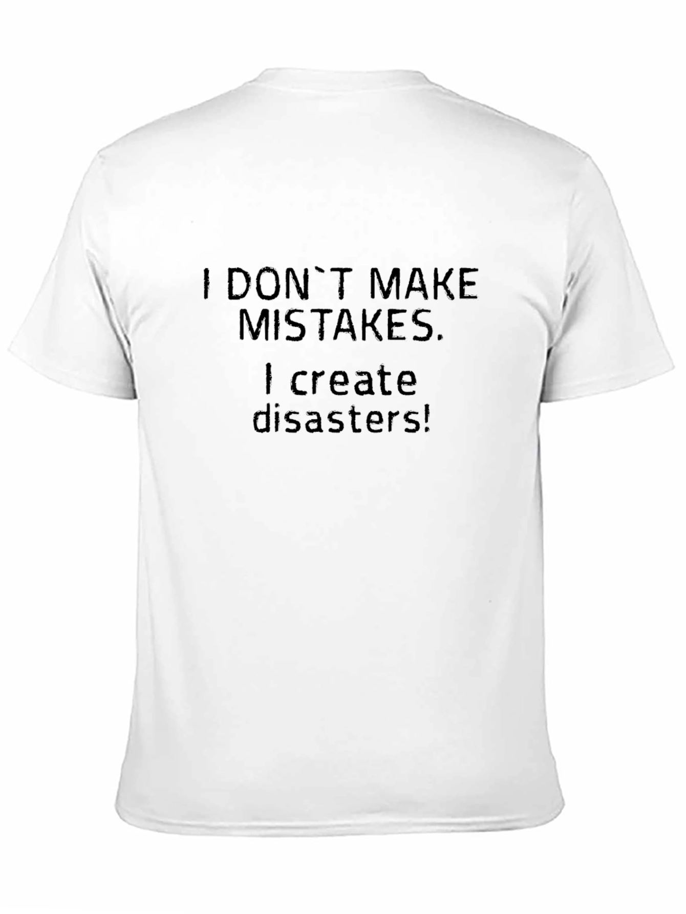 Black Funny Statement Black T-Shirt view 11