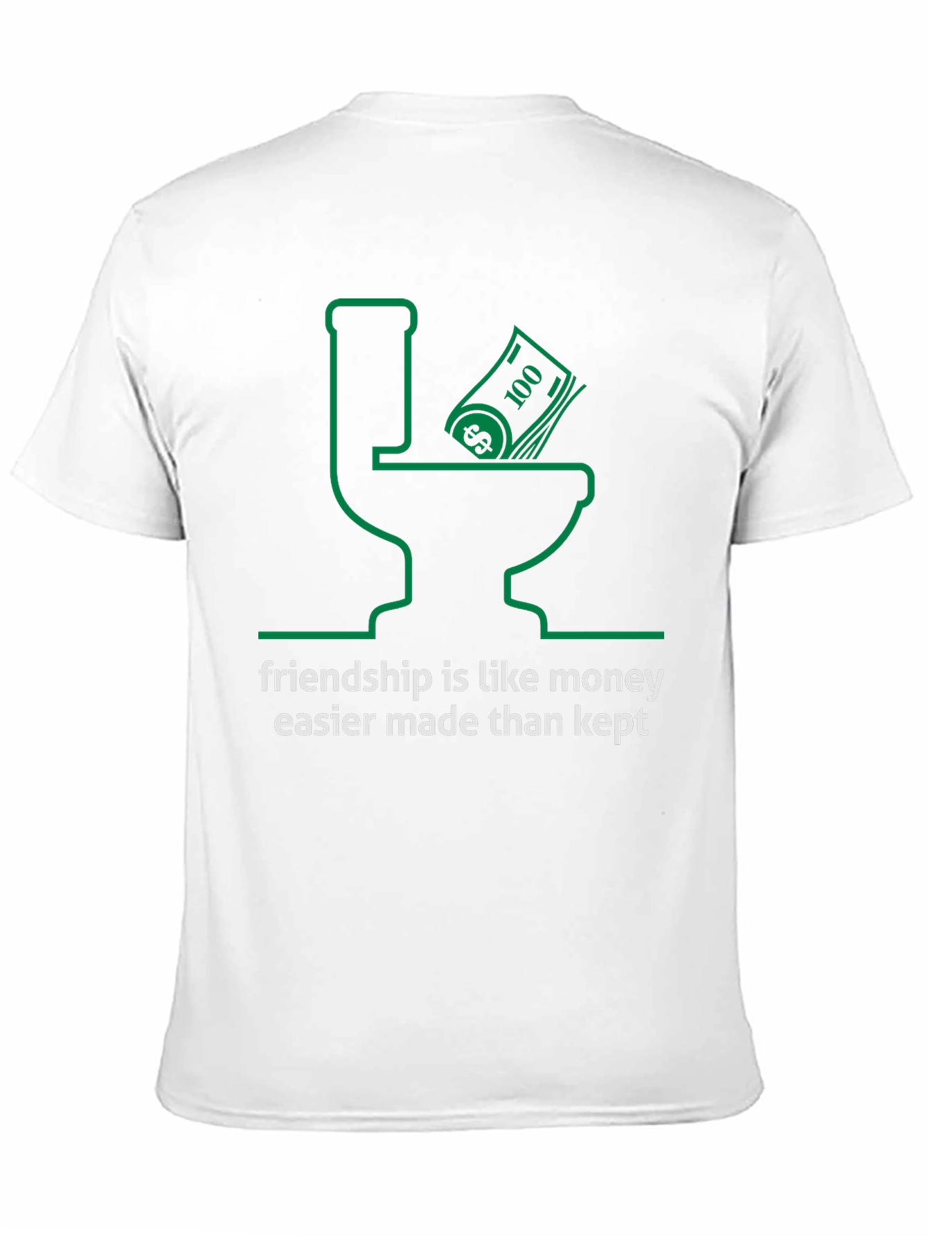 Black Money Down the Drain Tee view 11