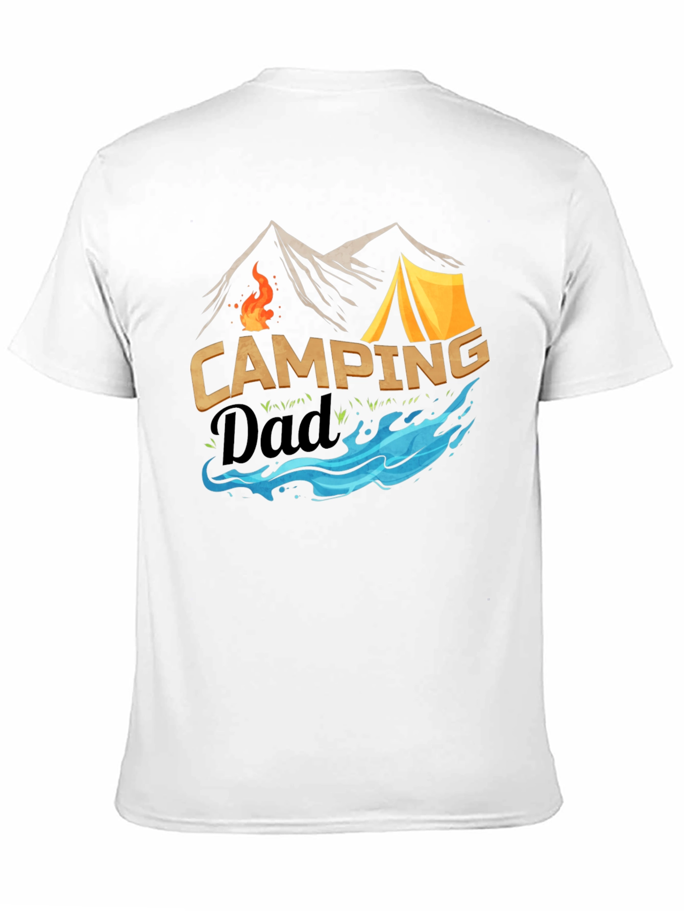 Black Camping Dad T-Shirt: Adventure Awaits! view 11